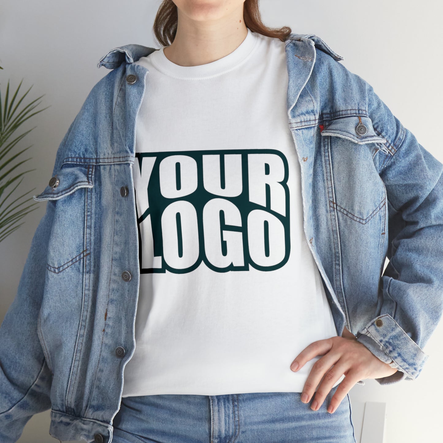 Personalize Company Logo Heavy Cotton Tee