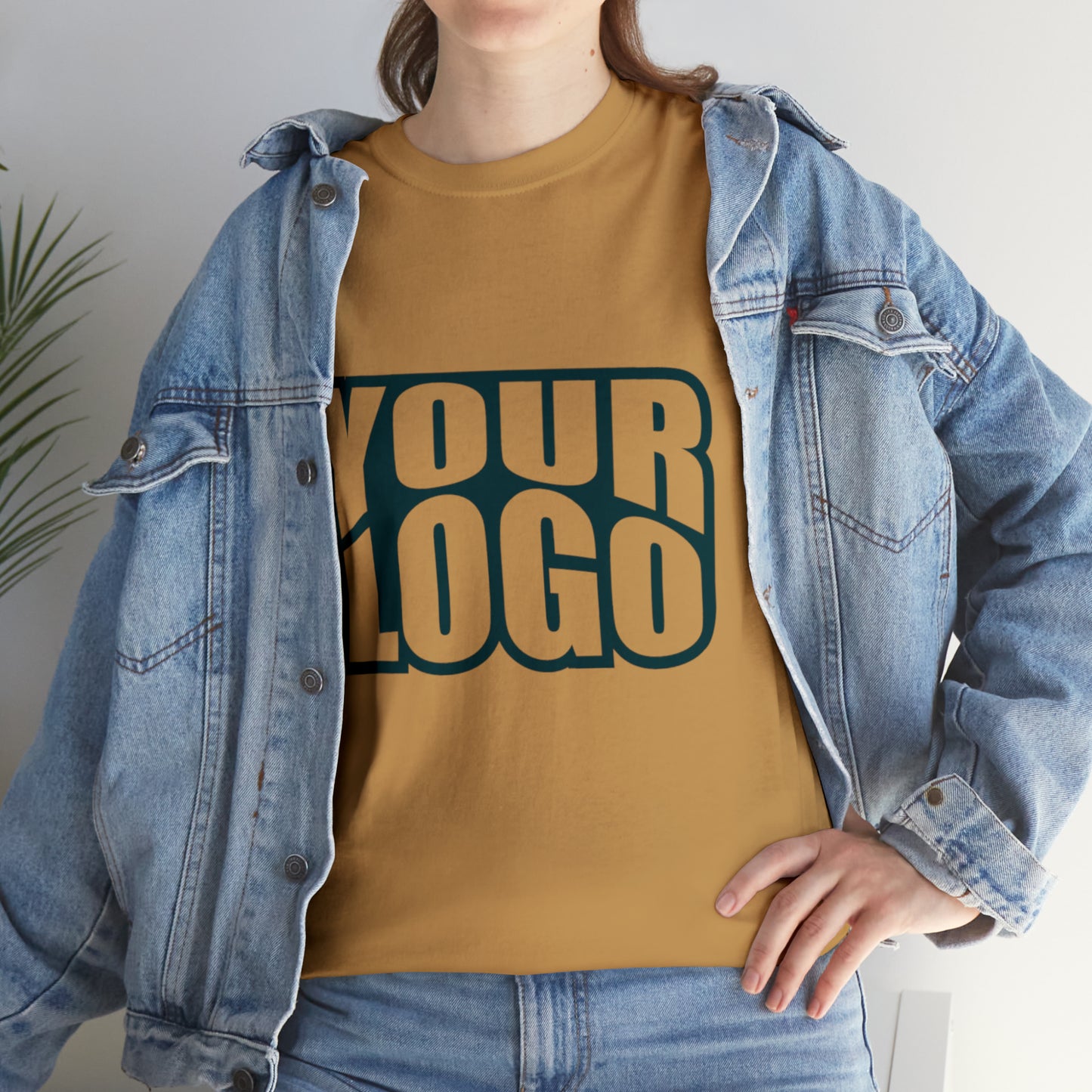 Personalize Company Logo Heavy Cotton Tee