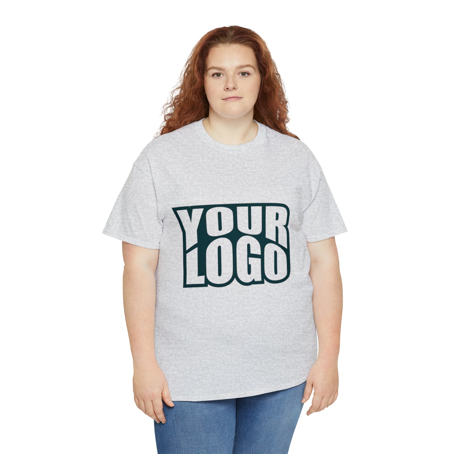 Personalize Company Logo Heavy Cotton Tee