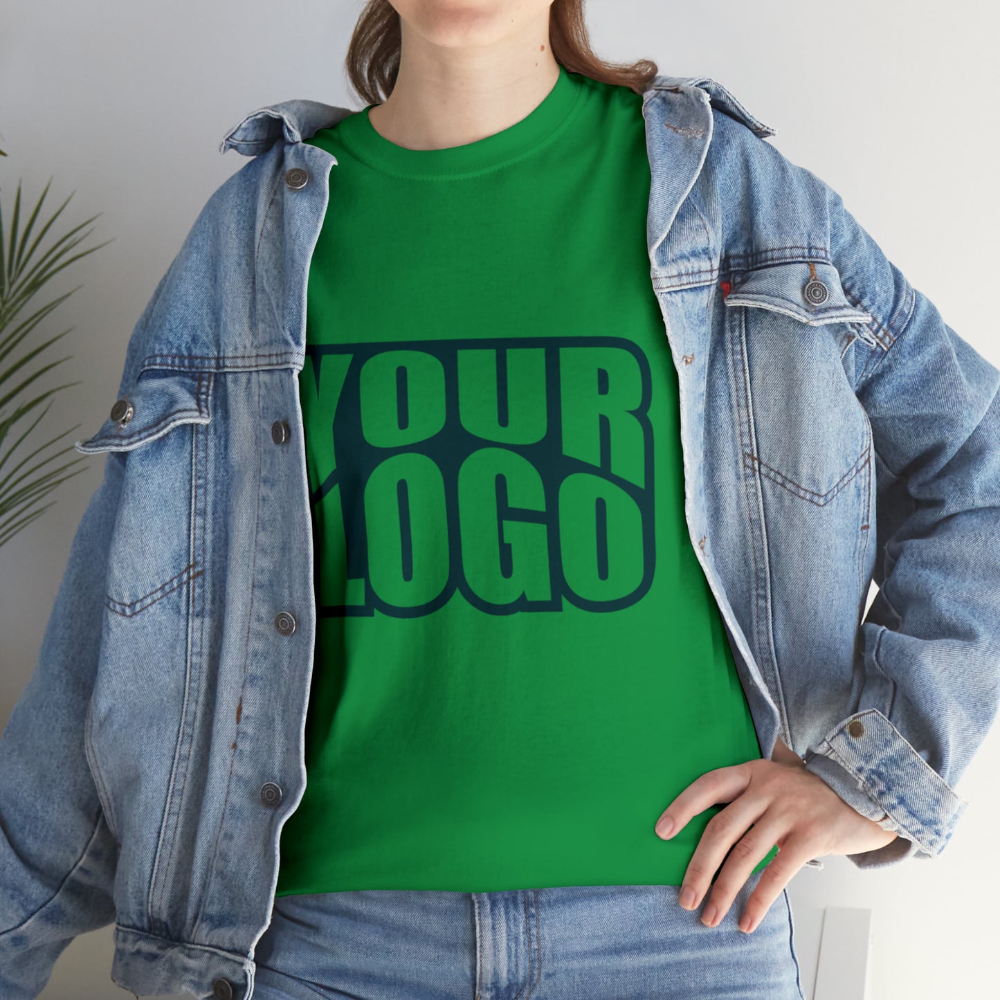 Personalize Company Logo Heavy Cotton Tee