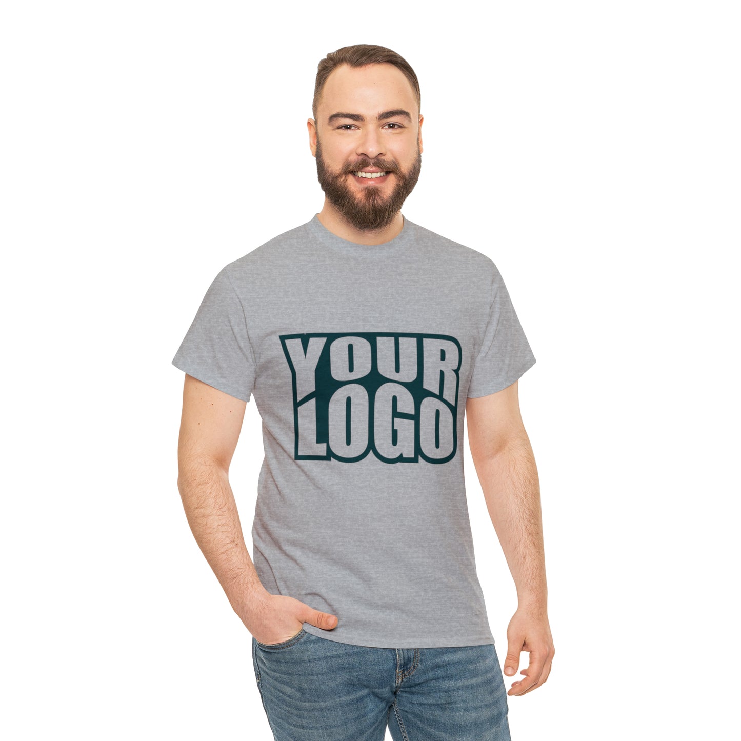 Personalize Company Logo Heavy Cotton Tee