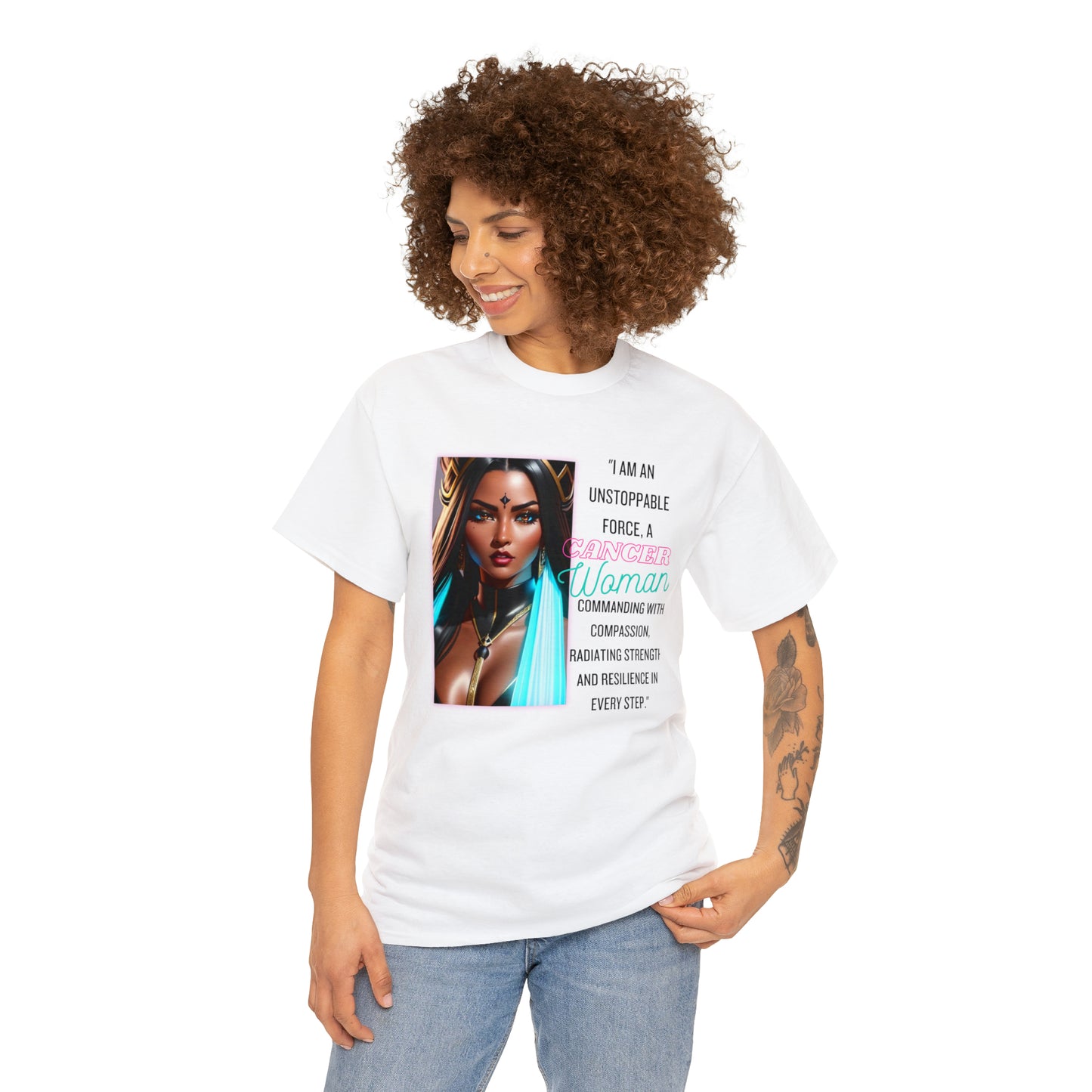 "Cancer" Zodiac Unisex Heavy Cotton Tee