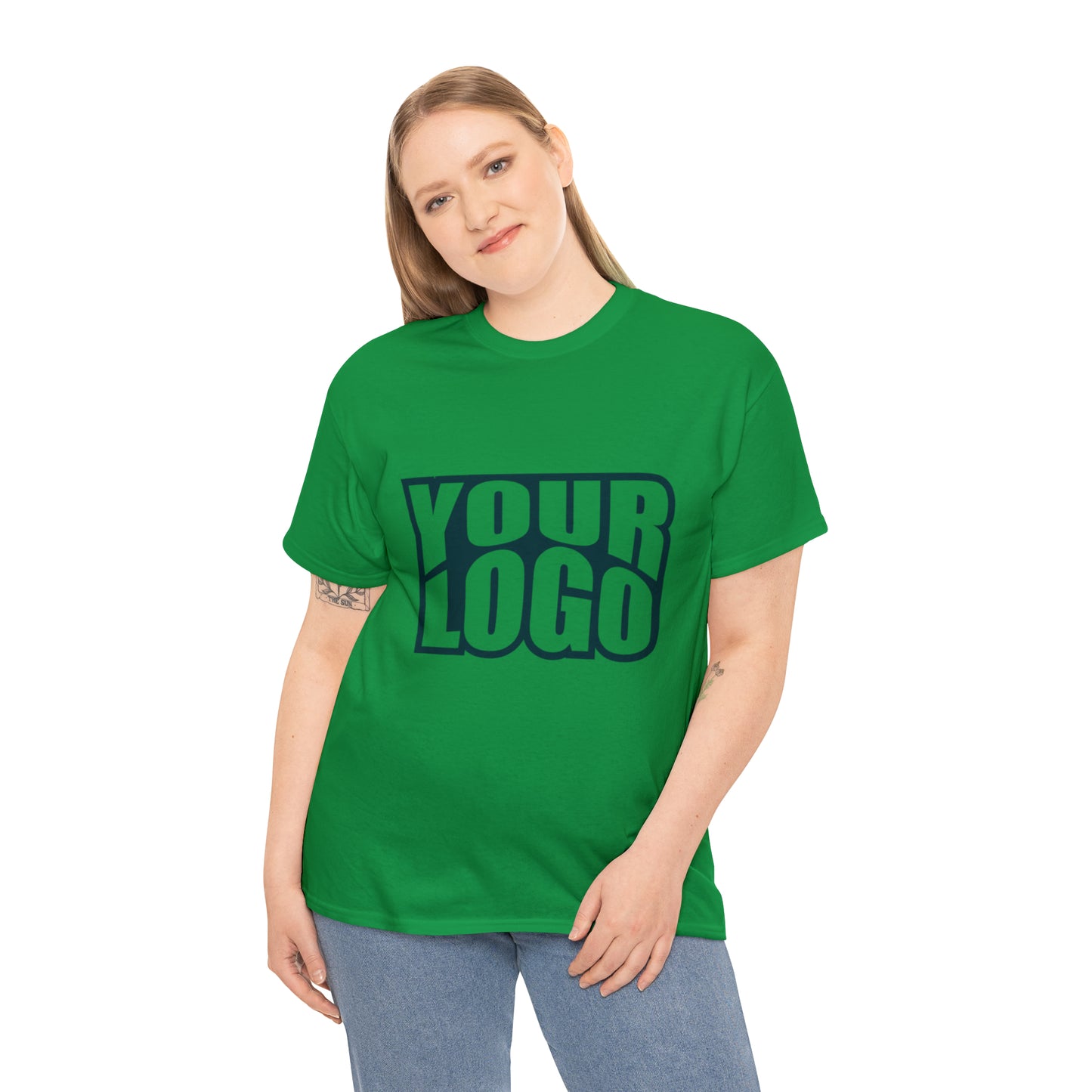 Personalize Company Logo Heavy Cotton Tee