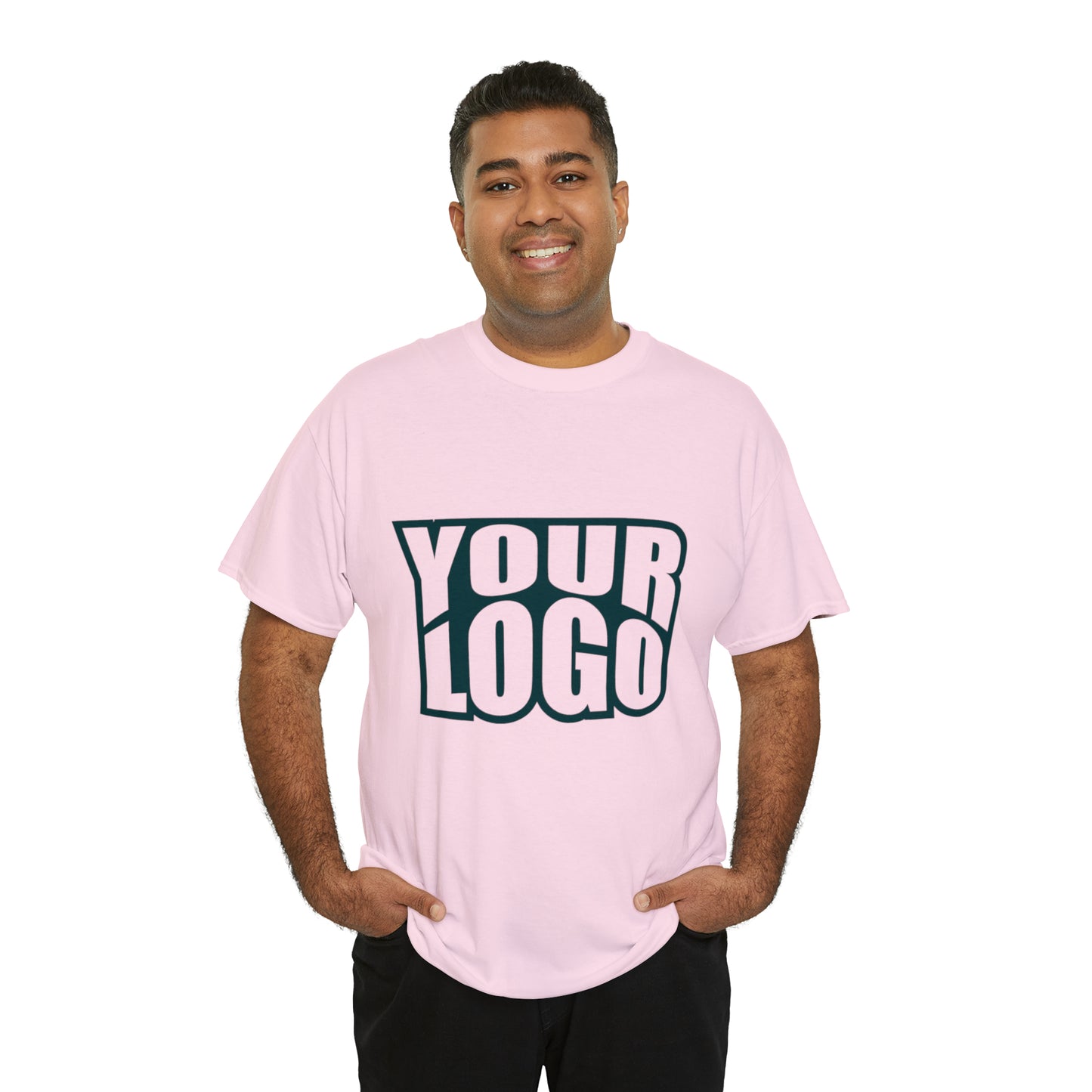 Personalize Company Logo Heavy Cotton Tee