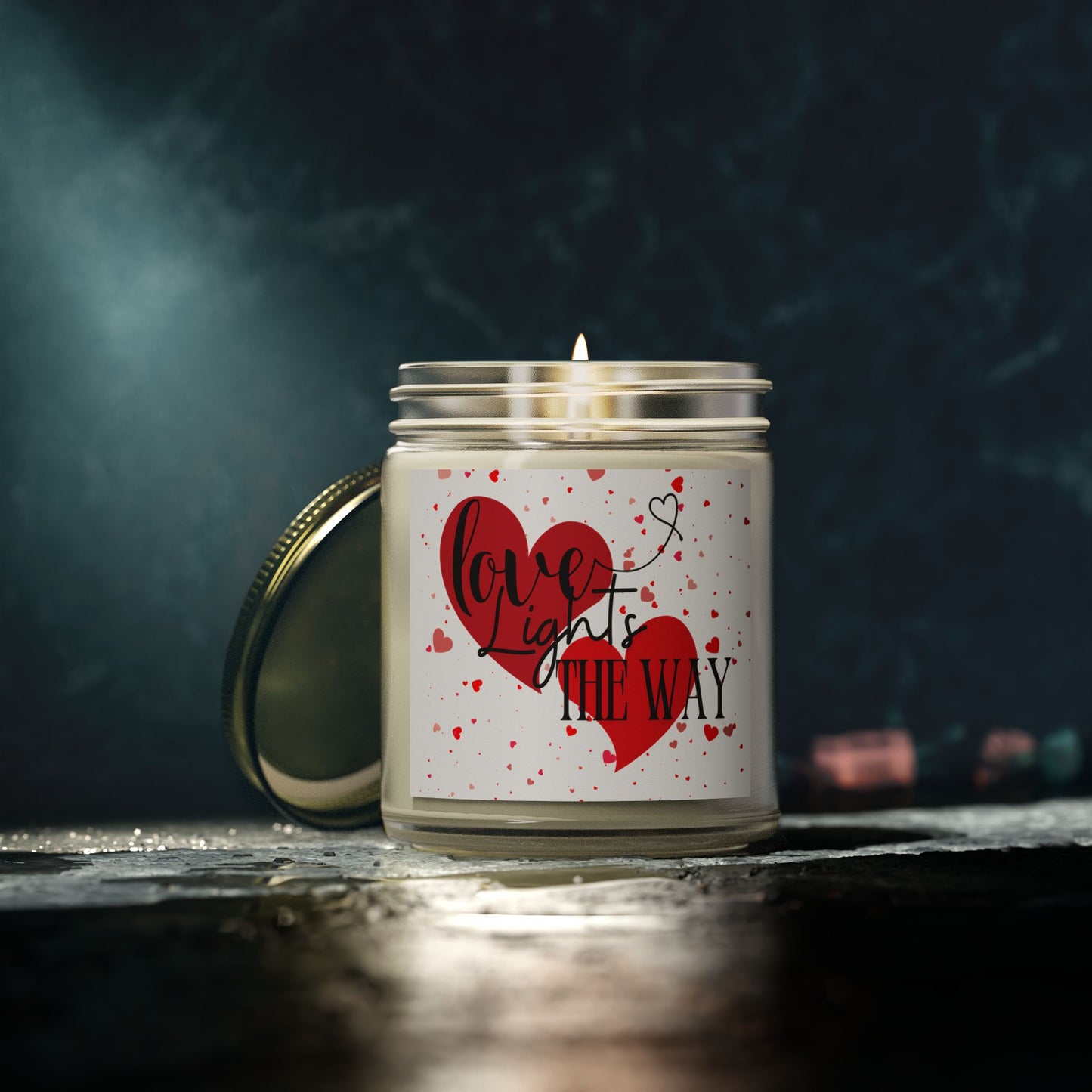 "Romantic Scented Candle - 'Love Lights the Way' for Valentine’s Day Gifts"