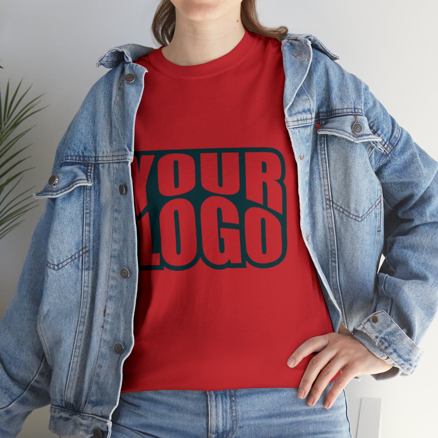 Personalize Company Logo Heavy Cotton Tee