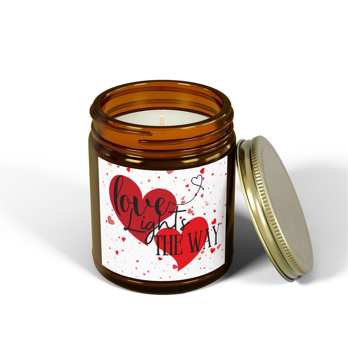 "Romantic Scented Candle - 'Love Lights the Way' for Valentine’s Day Gifts"
