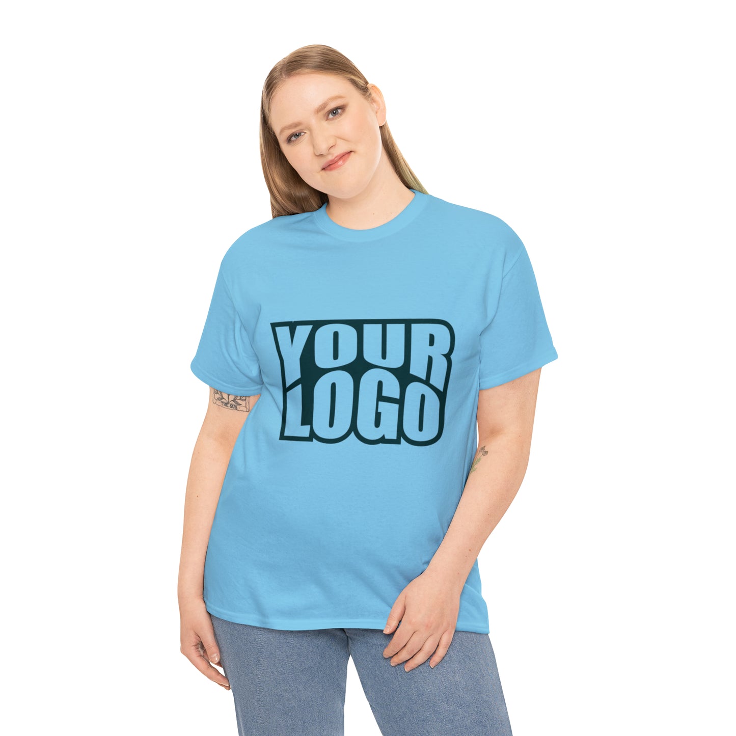 Personalize Company Logo Heavy Cotton Tee