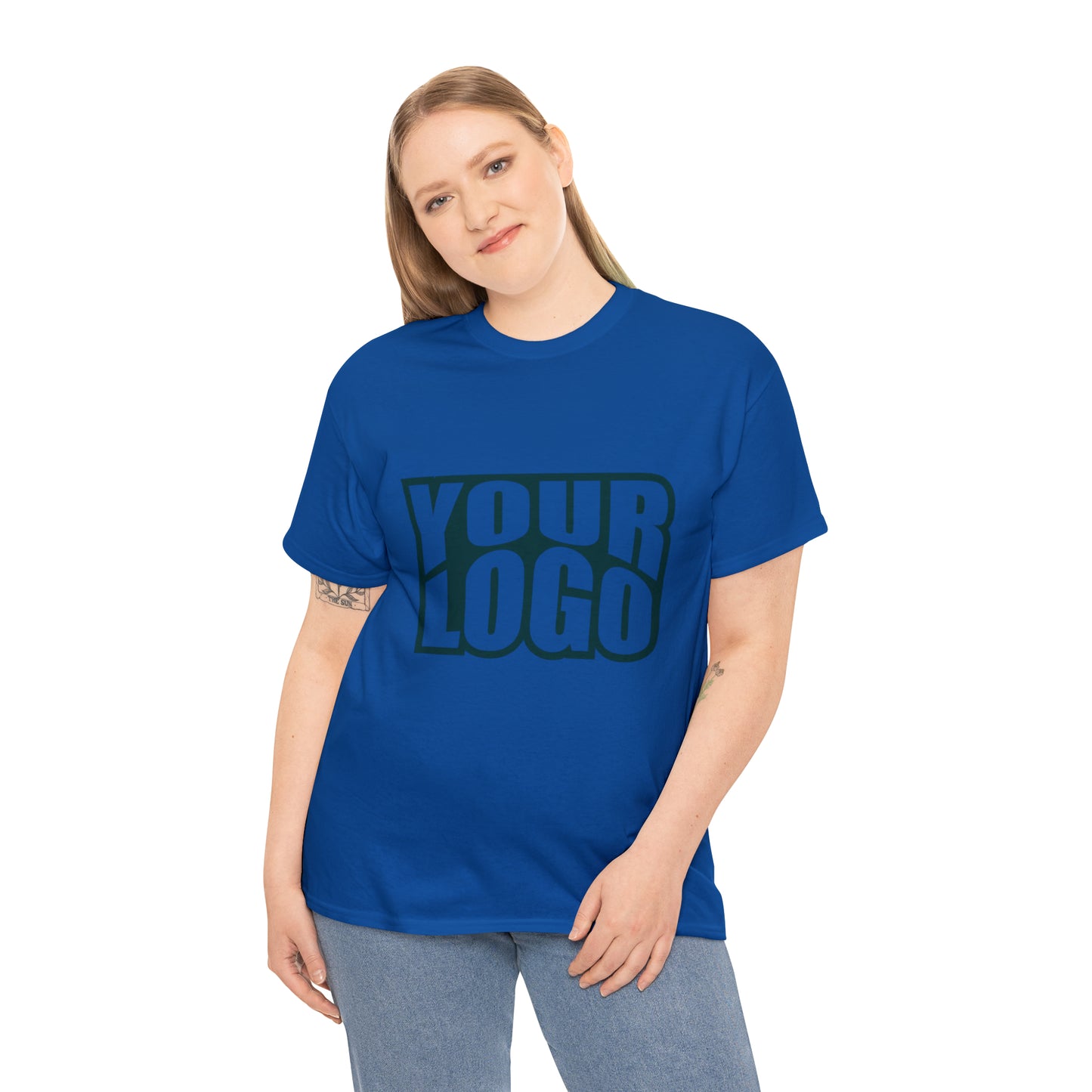 Personalize Company Logo Heavy Cotton Tee