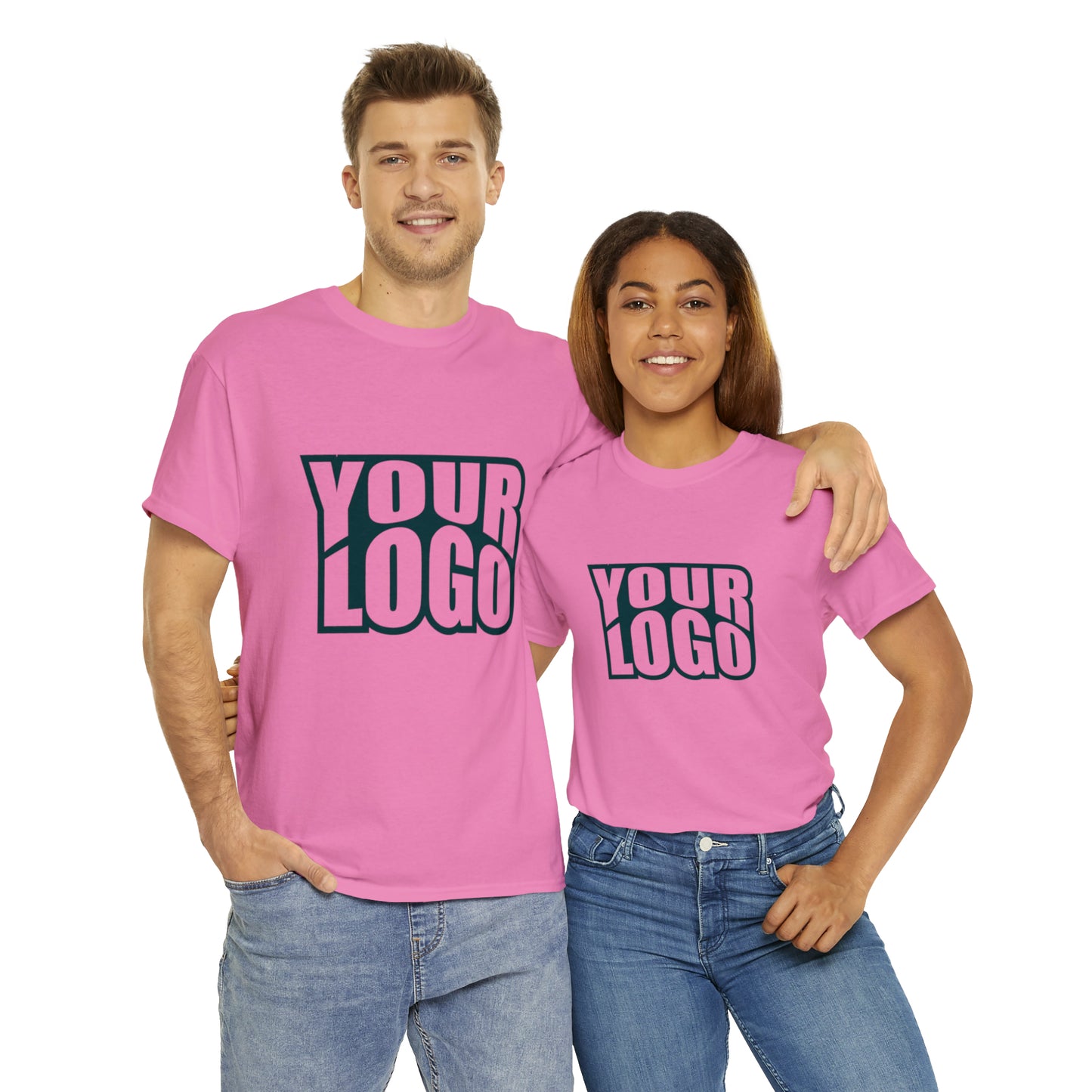 Personalize Company Logo Heavy Cotton Tee