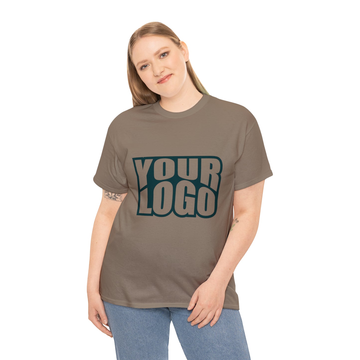 Personalize Company Logo Heavy Cotton Tee