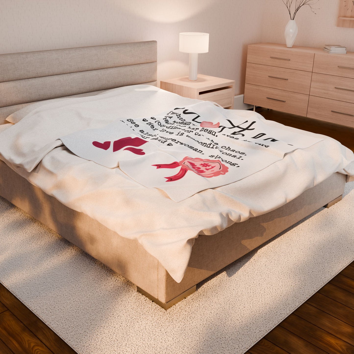 Mother's Love Plush Blanket - Cozy Gift for Moms, Perfect for Mother's Day