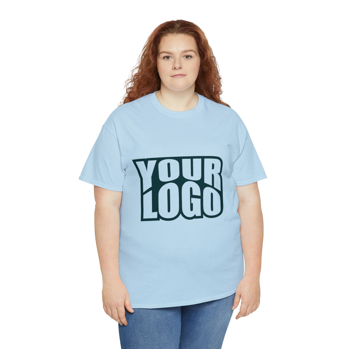 Personalize Company Logo Heavy Cotton Tee
