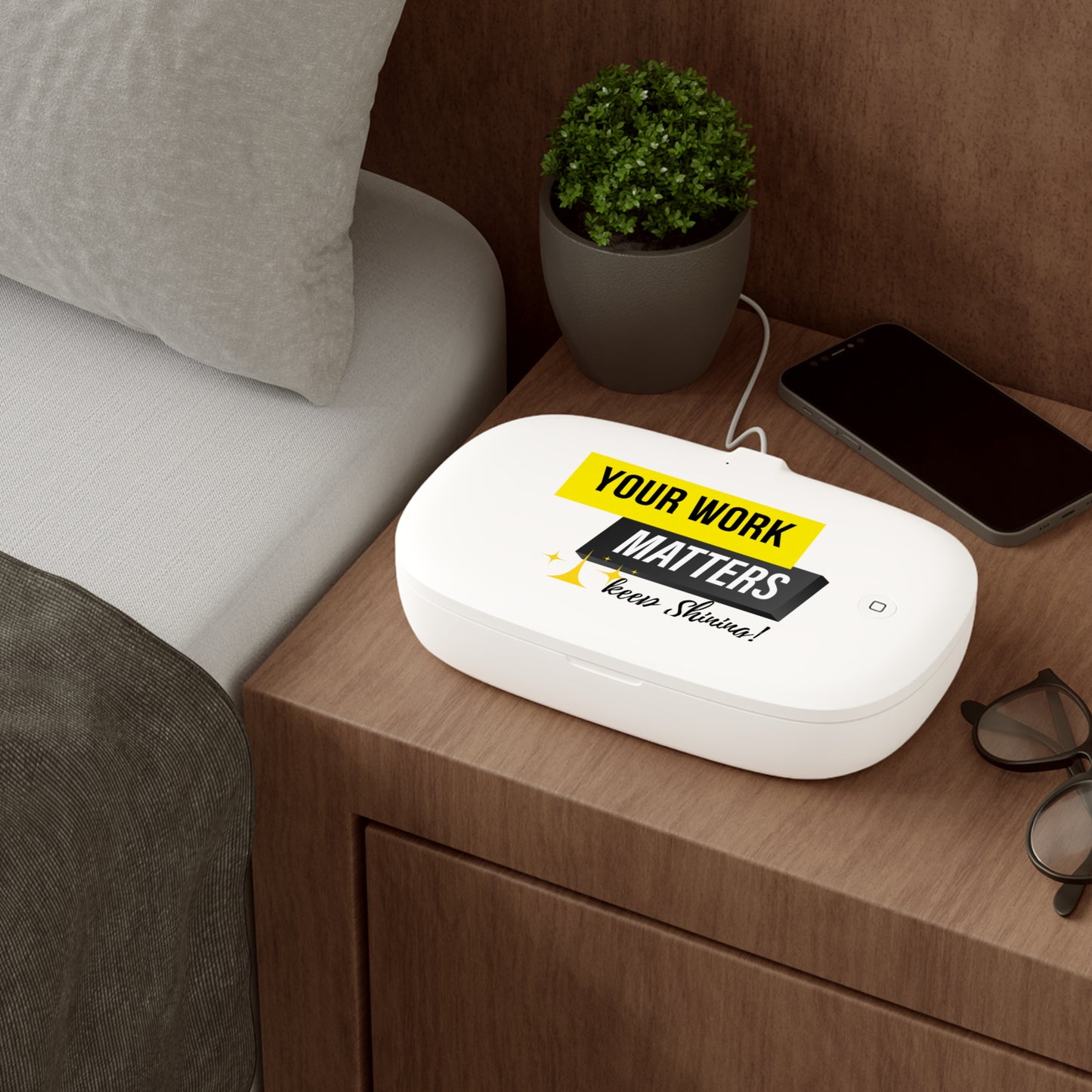 HR: UV Phone Sanitizer and Wireless Charging Pad