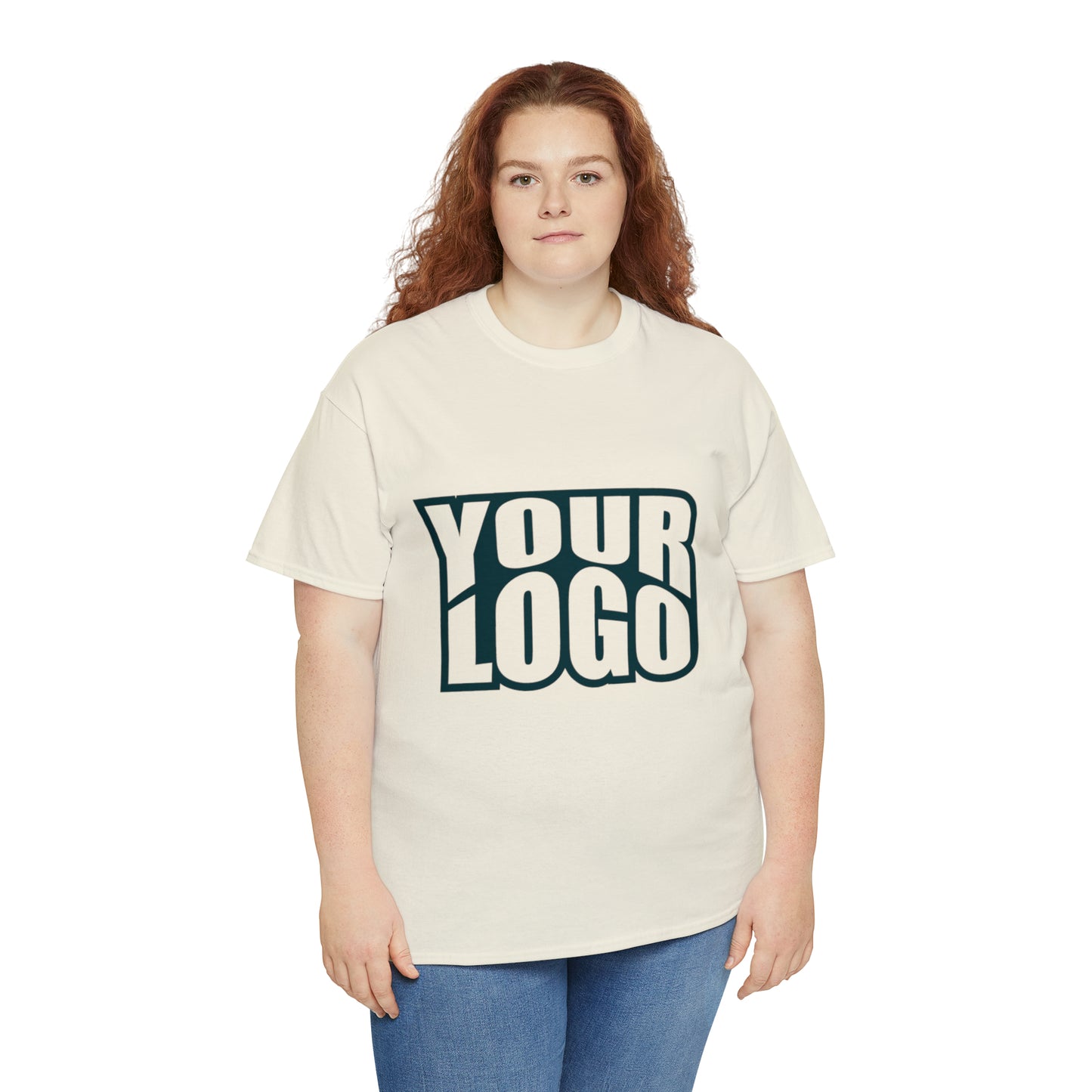 Personalize Company Logo Heavy Cotton Tee