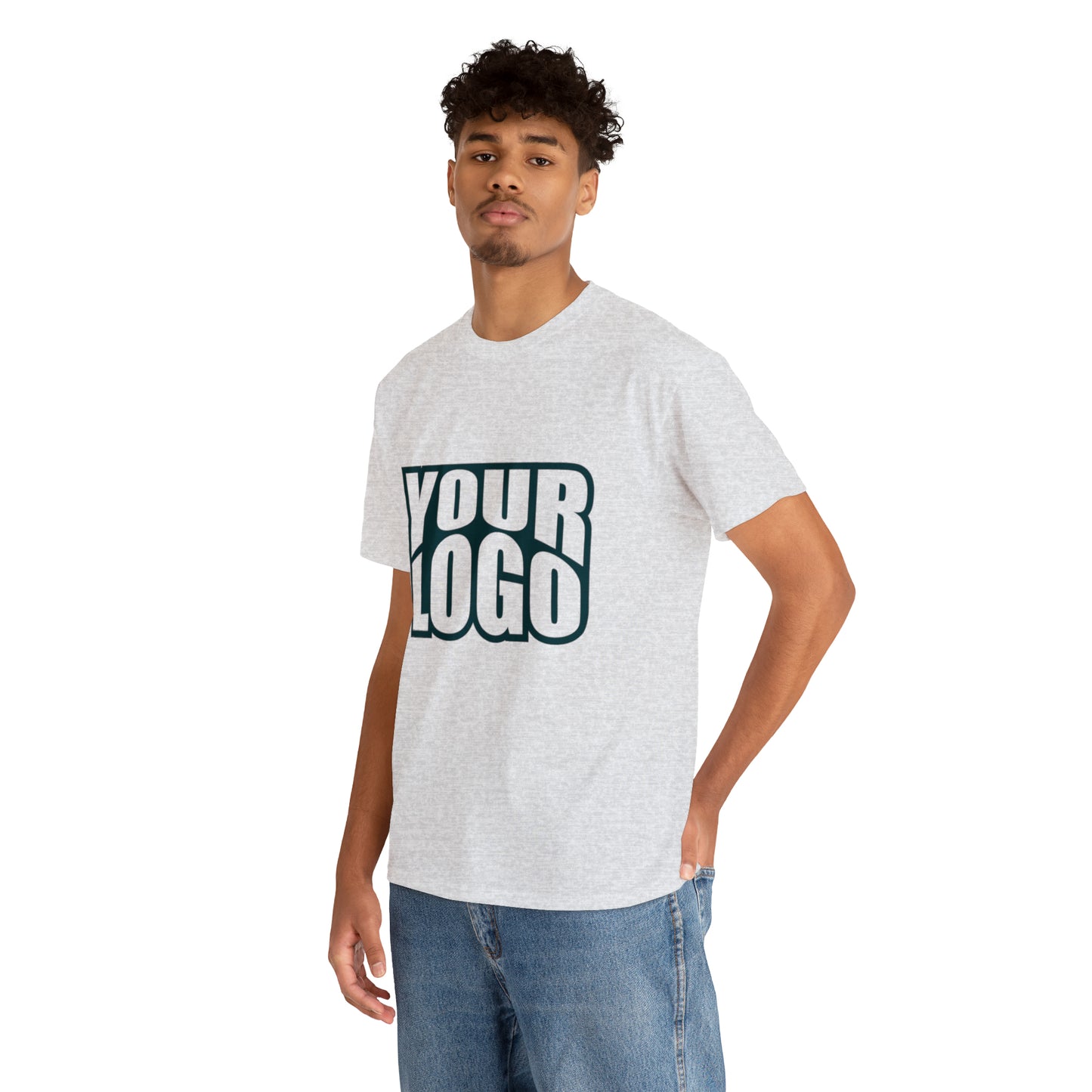 Personalize Company Logo Heavy Cotton Tee