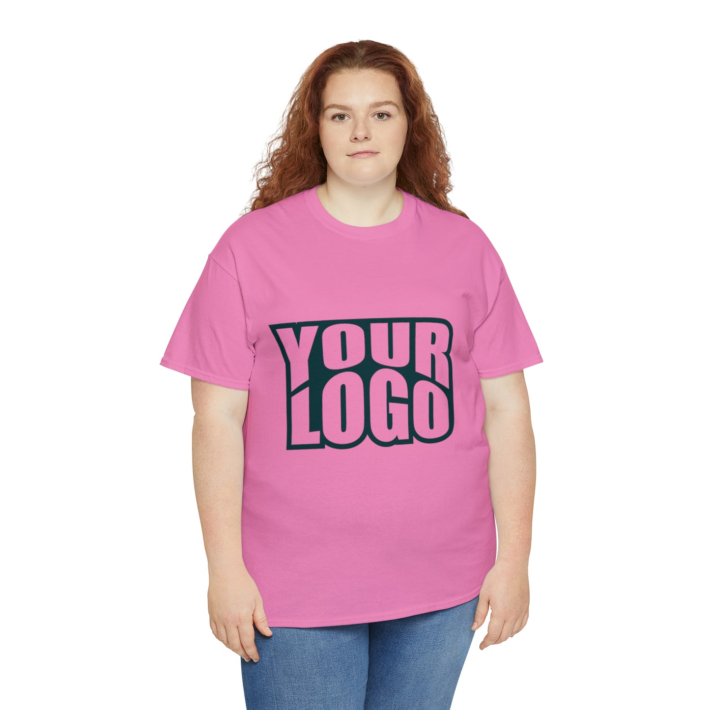 Personalize Company Logo Heavy Cotton Tee