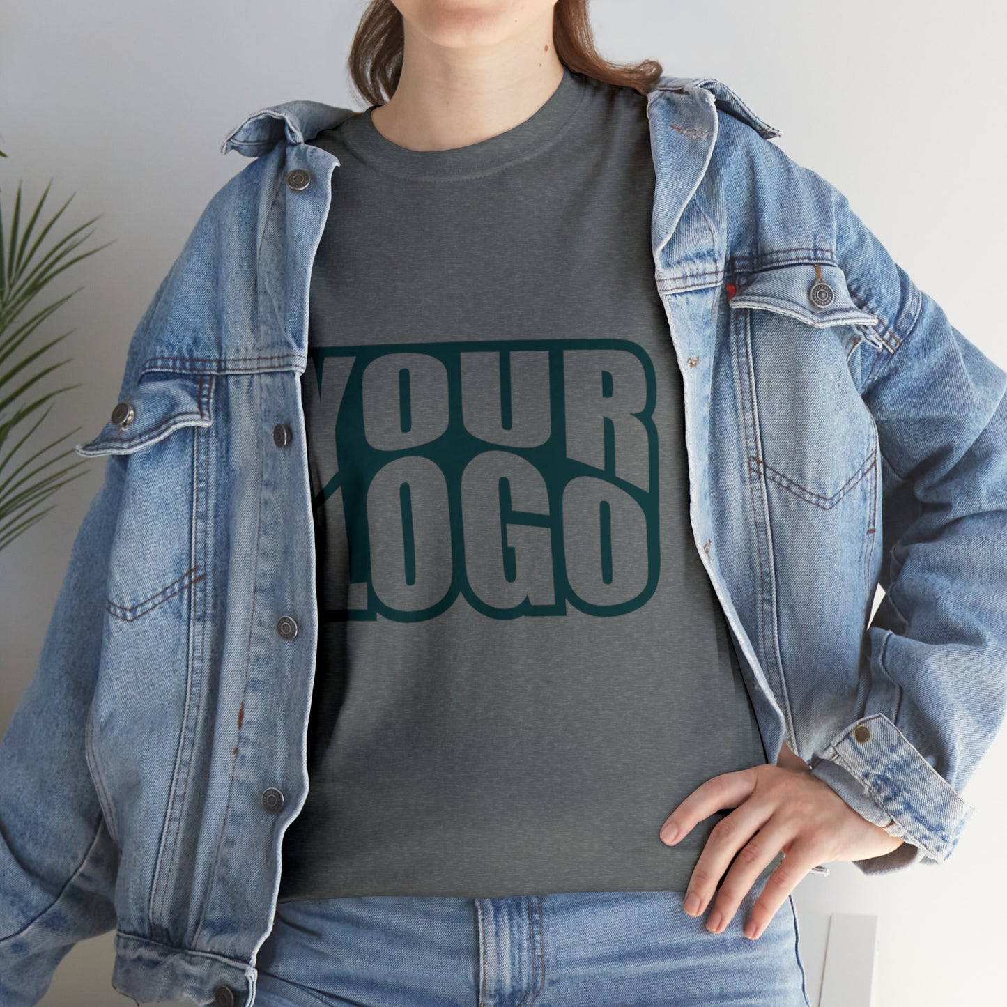 Personalize Company Logo Heavy Cotton Tee