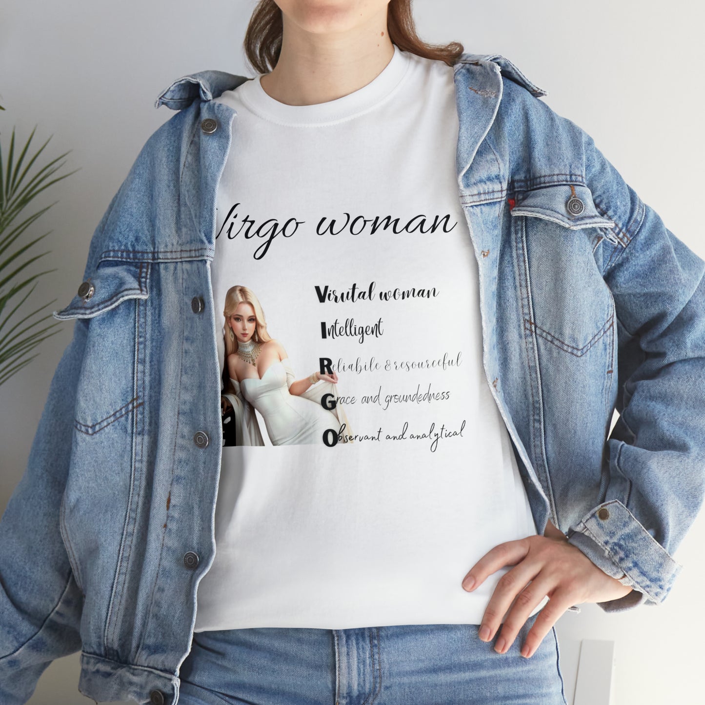 Virgo Woman: Heavy Cotton Tee