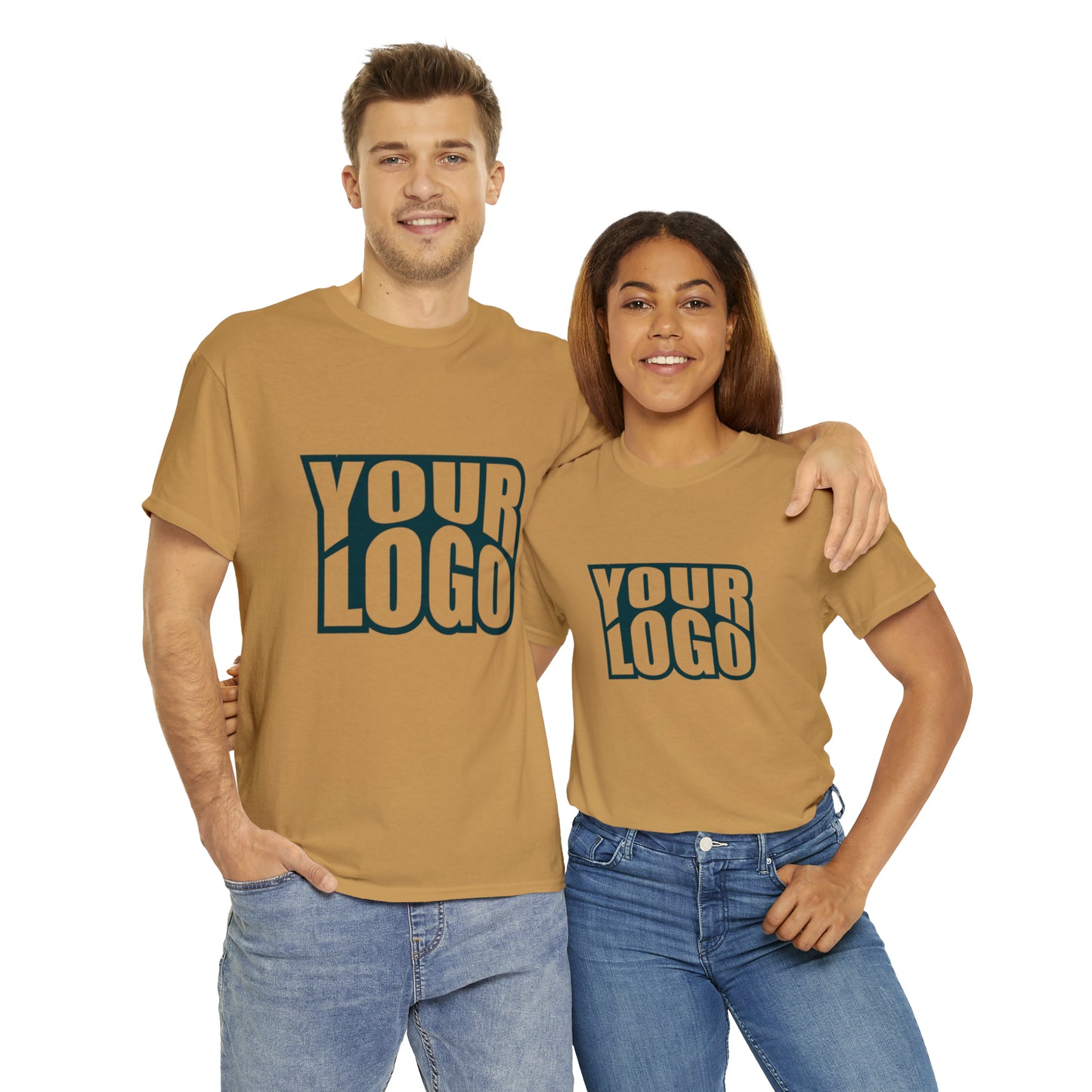 Personalize Company Logo Heavy Cotton Tee