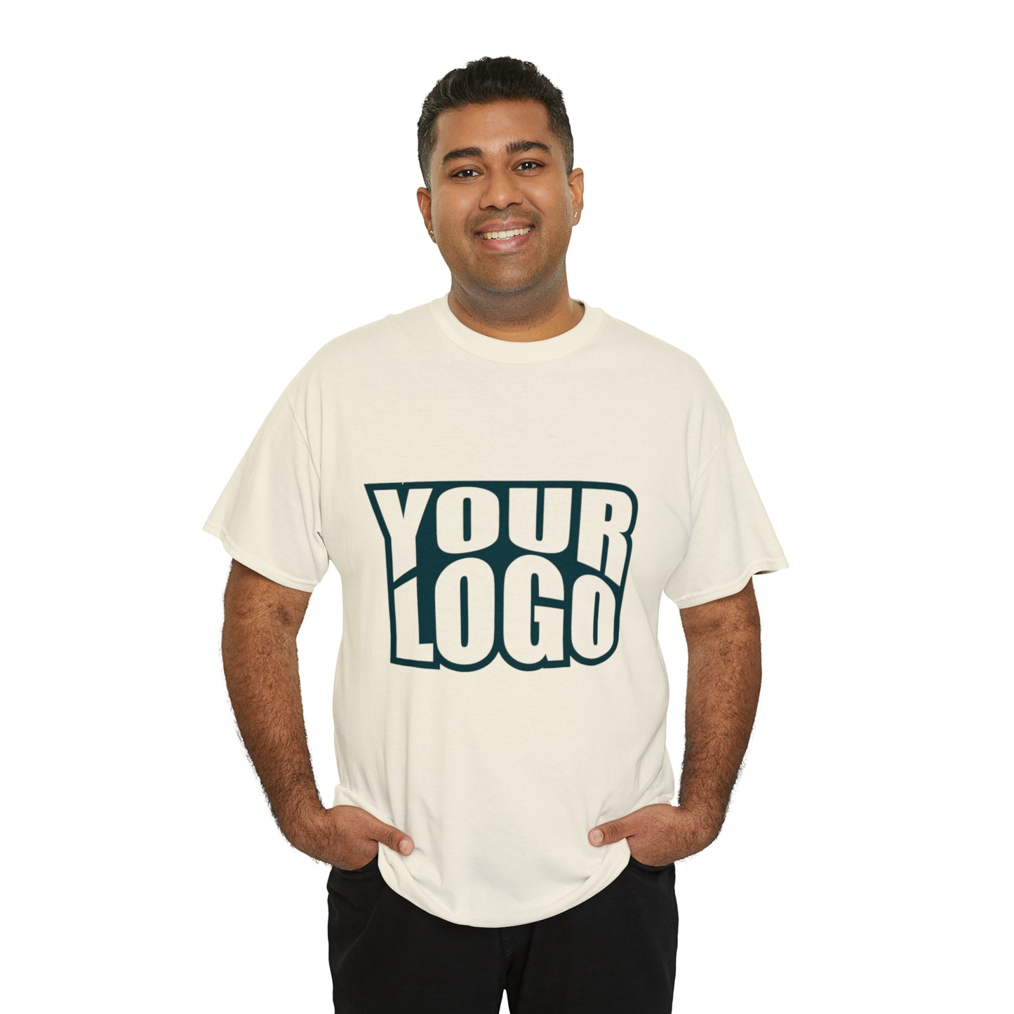 Personalize Company Logo Heavy Cotton Tee