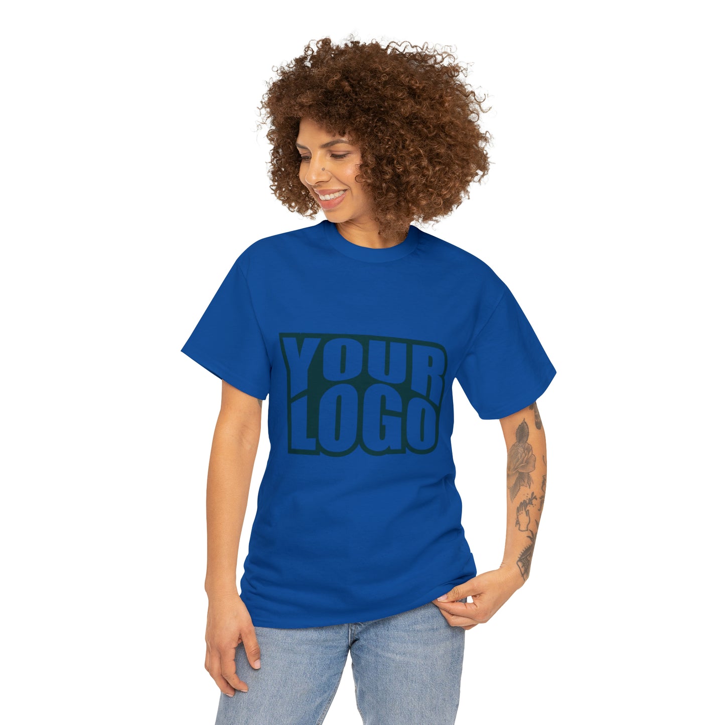 Personalize Company Logo Heavy Cotton Tee