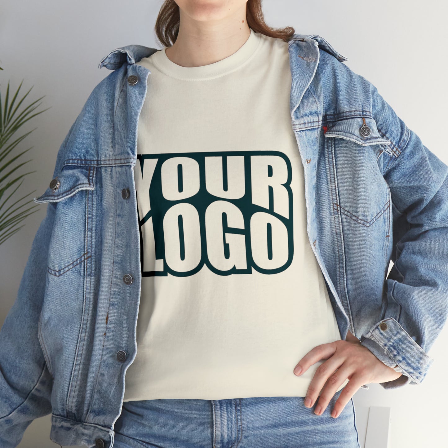 Personalize Company Logo Heavy Cotton Tee