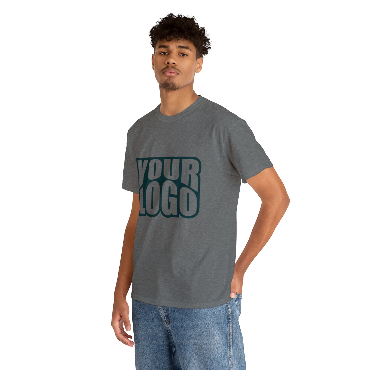 Personalize Company Logo Heavy Cotton Tee