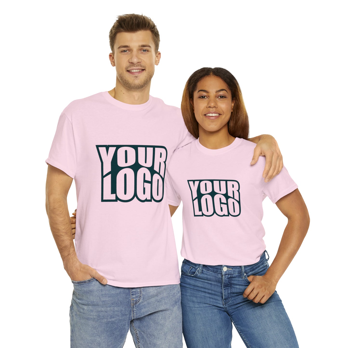 Personalize Company Logo Heavy Cotton Tee