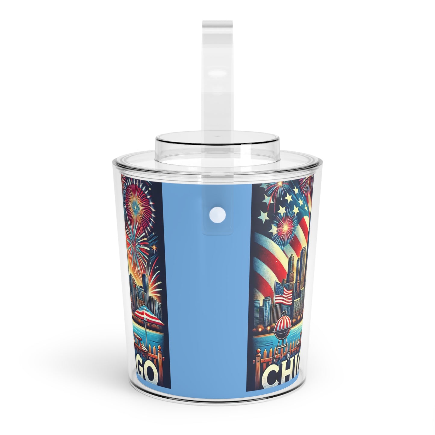 Ice Bucket with Tongs