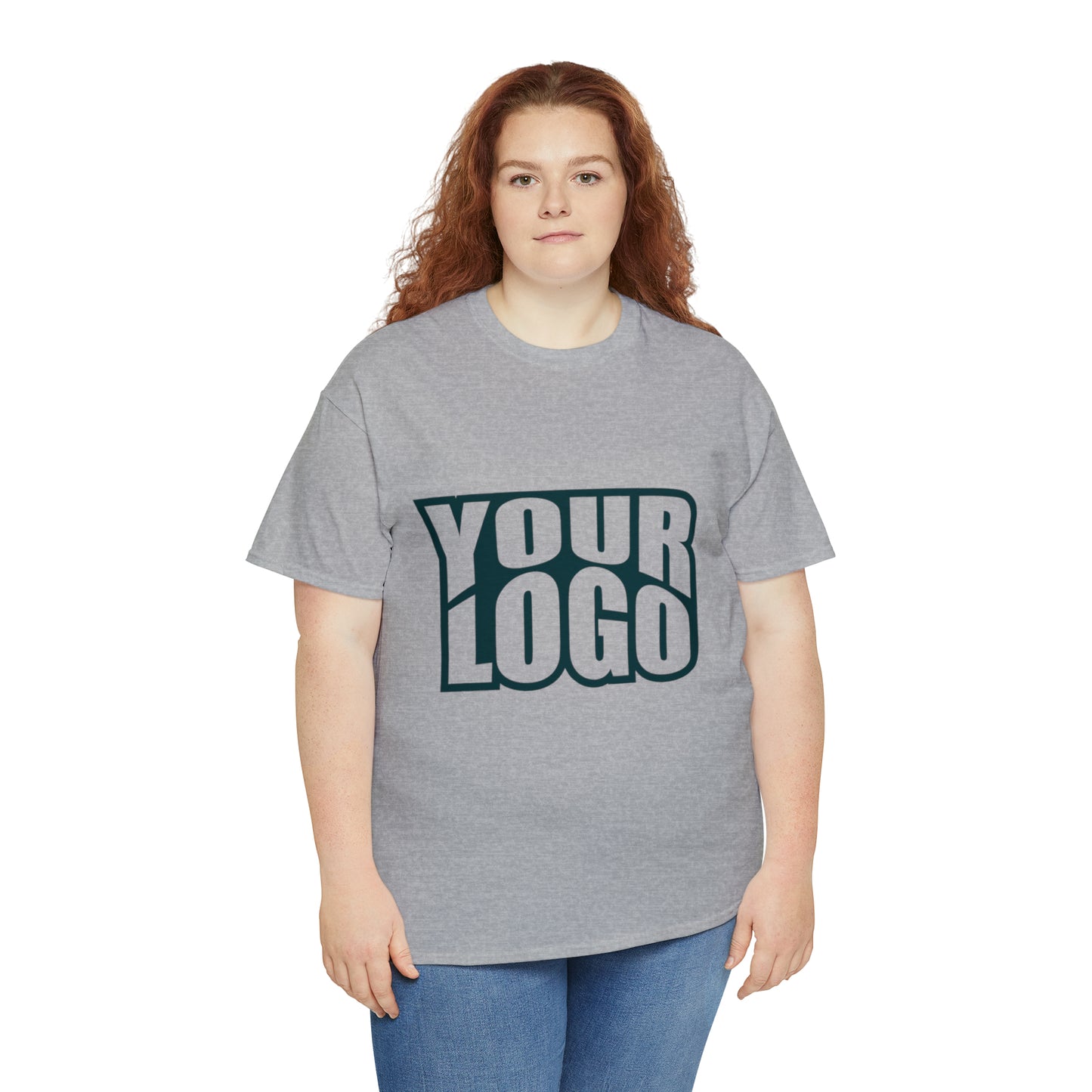 Personalize Company Logo Heavy Cotton Tee