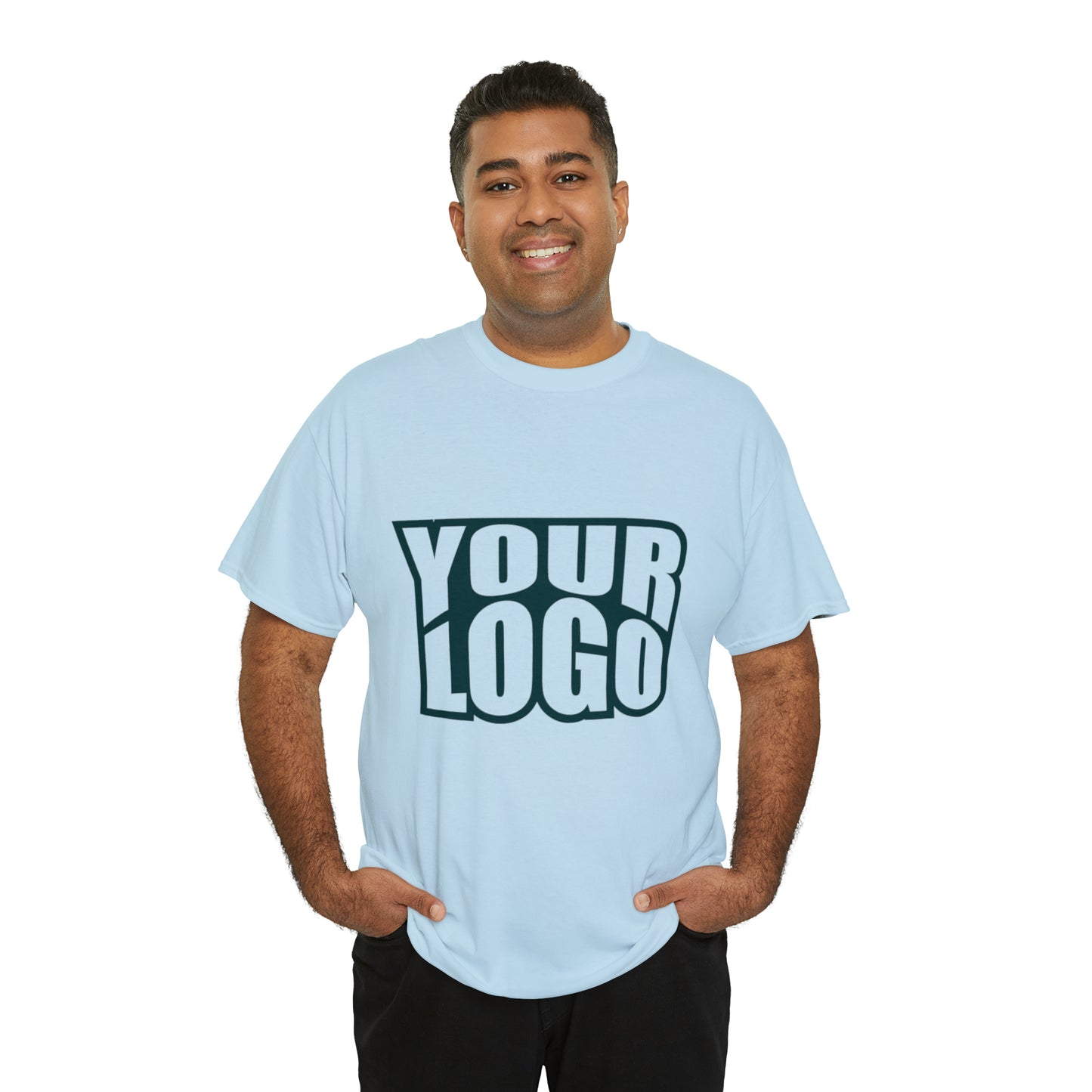 Personalize Company Logo Heavy Cotton Tee