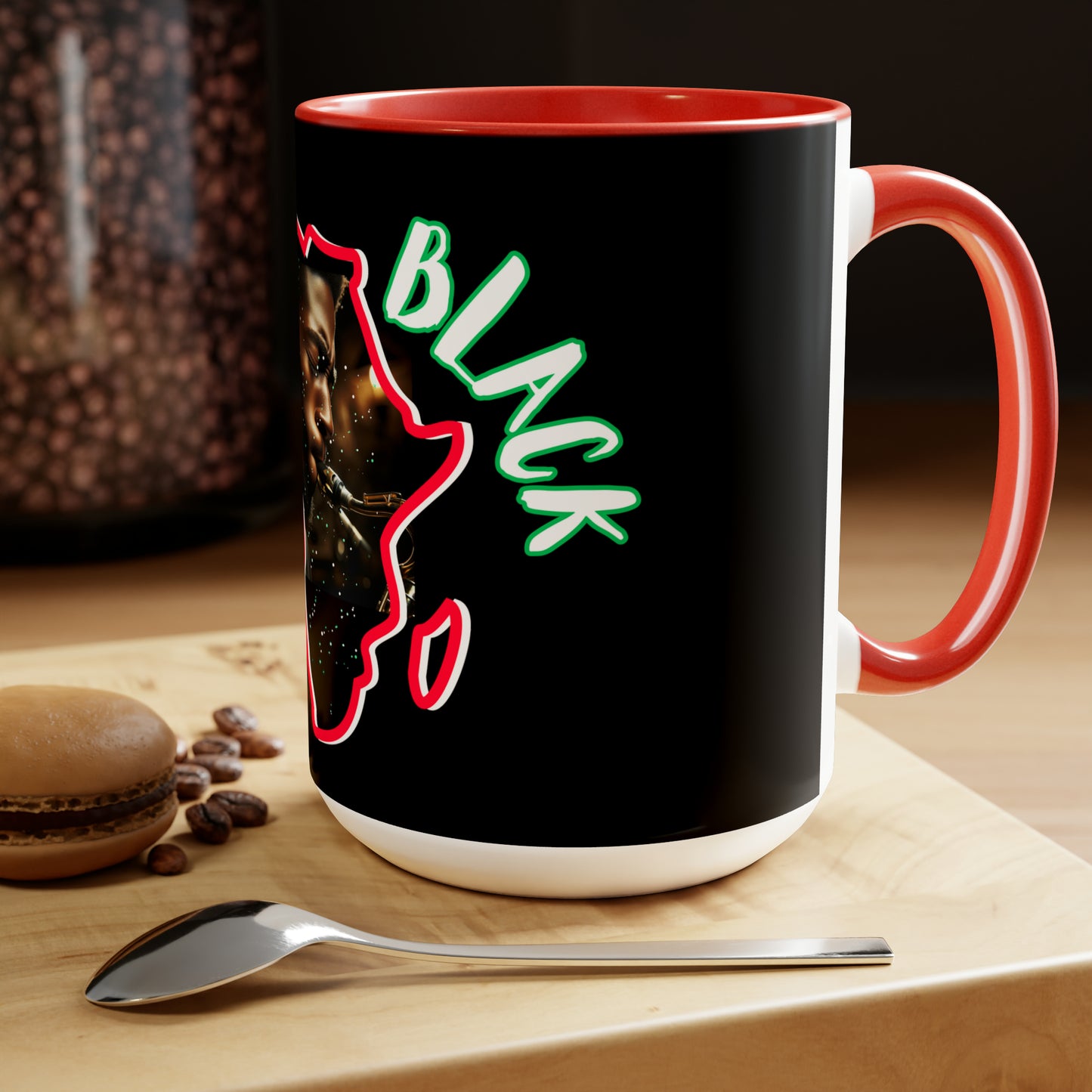 Black History Two-Tone Coffee Mugs, 15oz