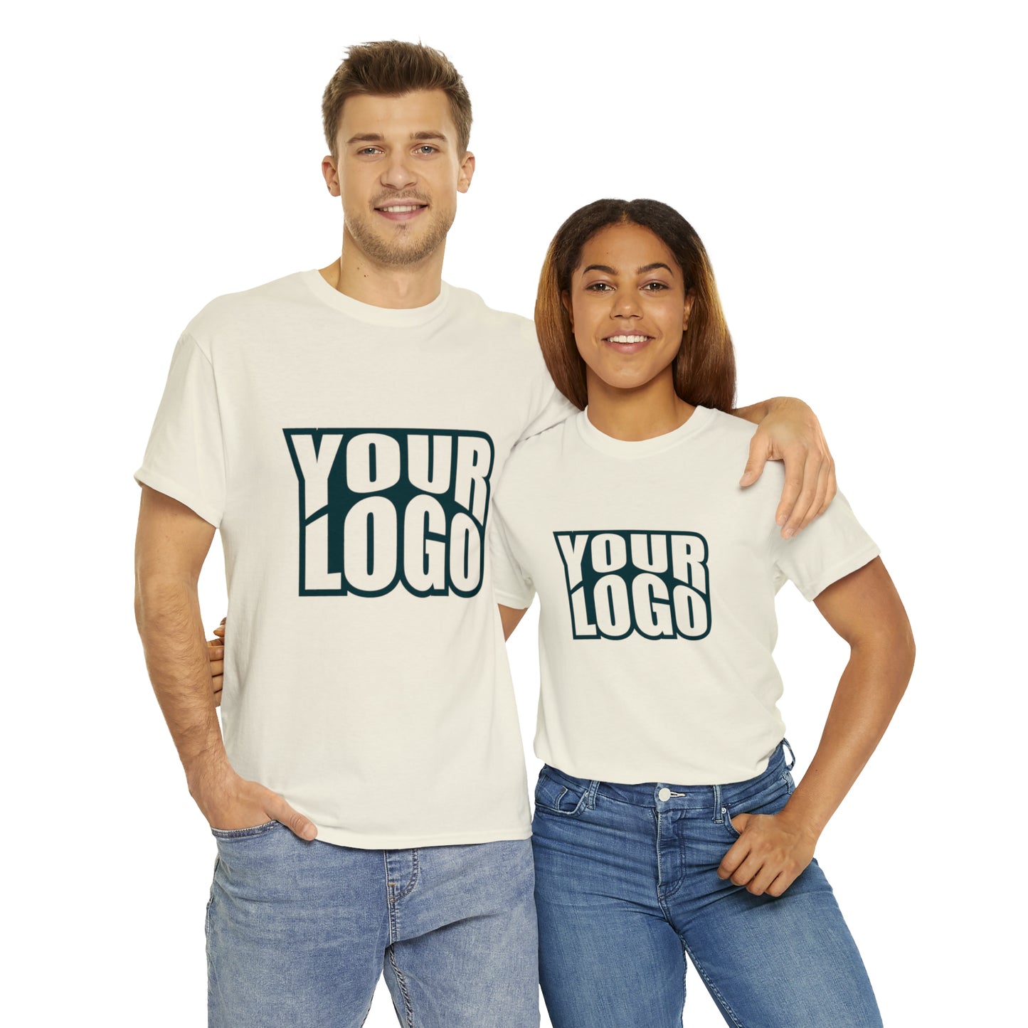 Personalize Company Logo Heavy Cotton Tee