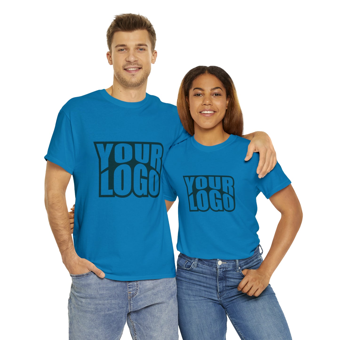 Personalize Company Logo Heavy Cotton Tee
