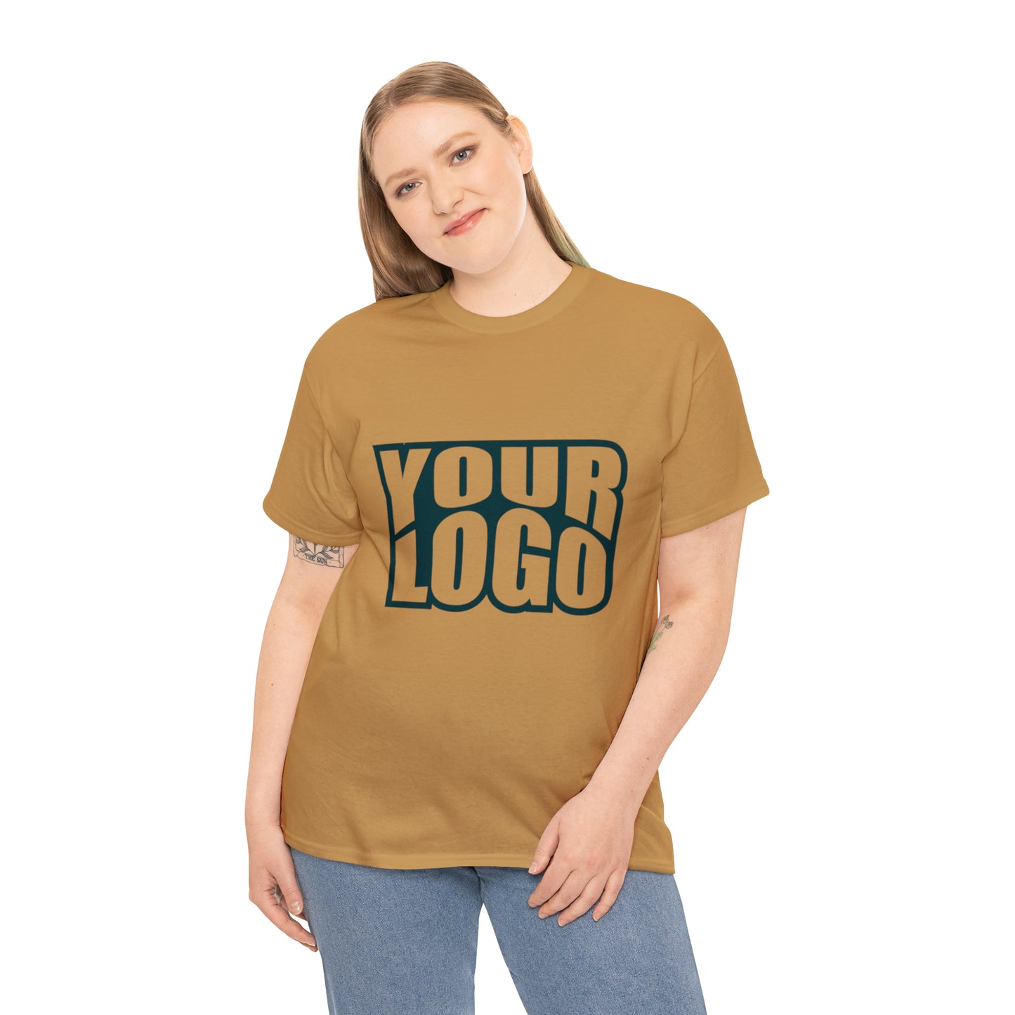 Personalize Company Logo Heavy Cotton Tee
