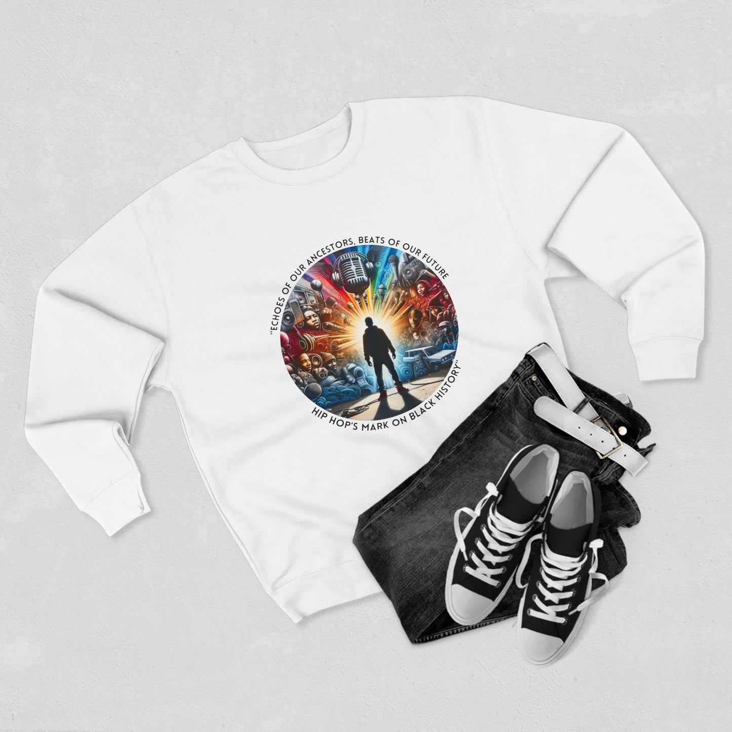 Hip Hop Legacy Sweatshirt – Celebrate Black History and the Beats of the Future