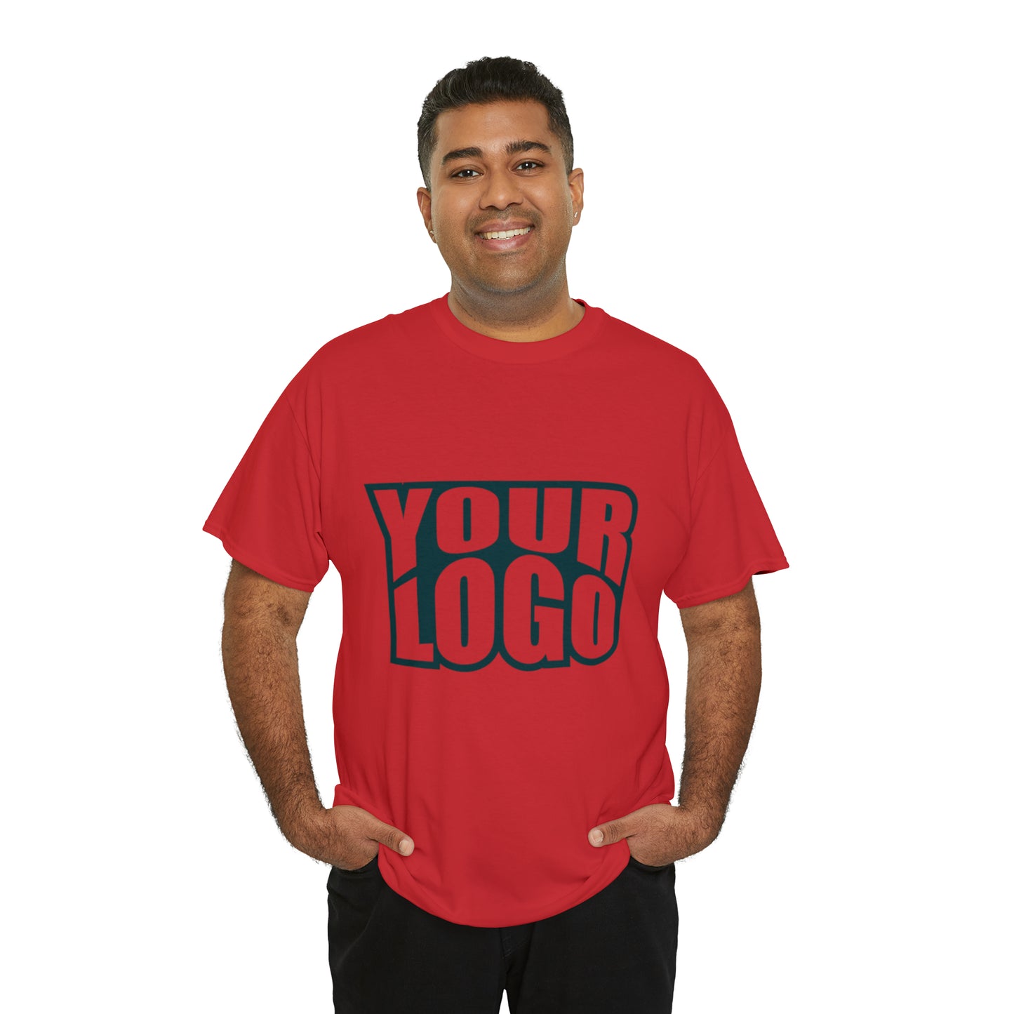 Personalize Company Logo Heavy Cotton Tee