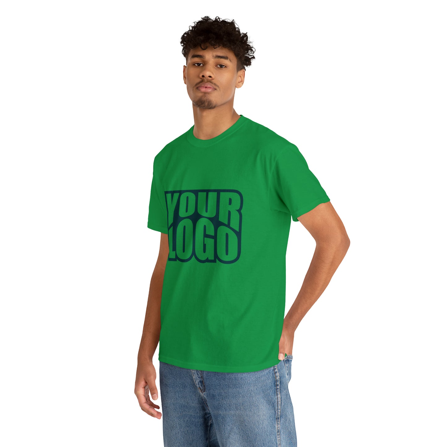 Personalize Company Logo Heavy Cotton Tee