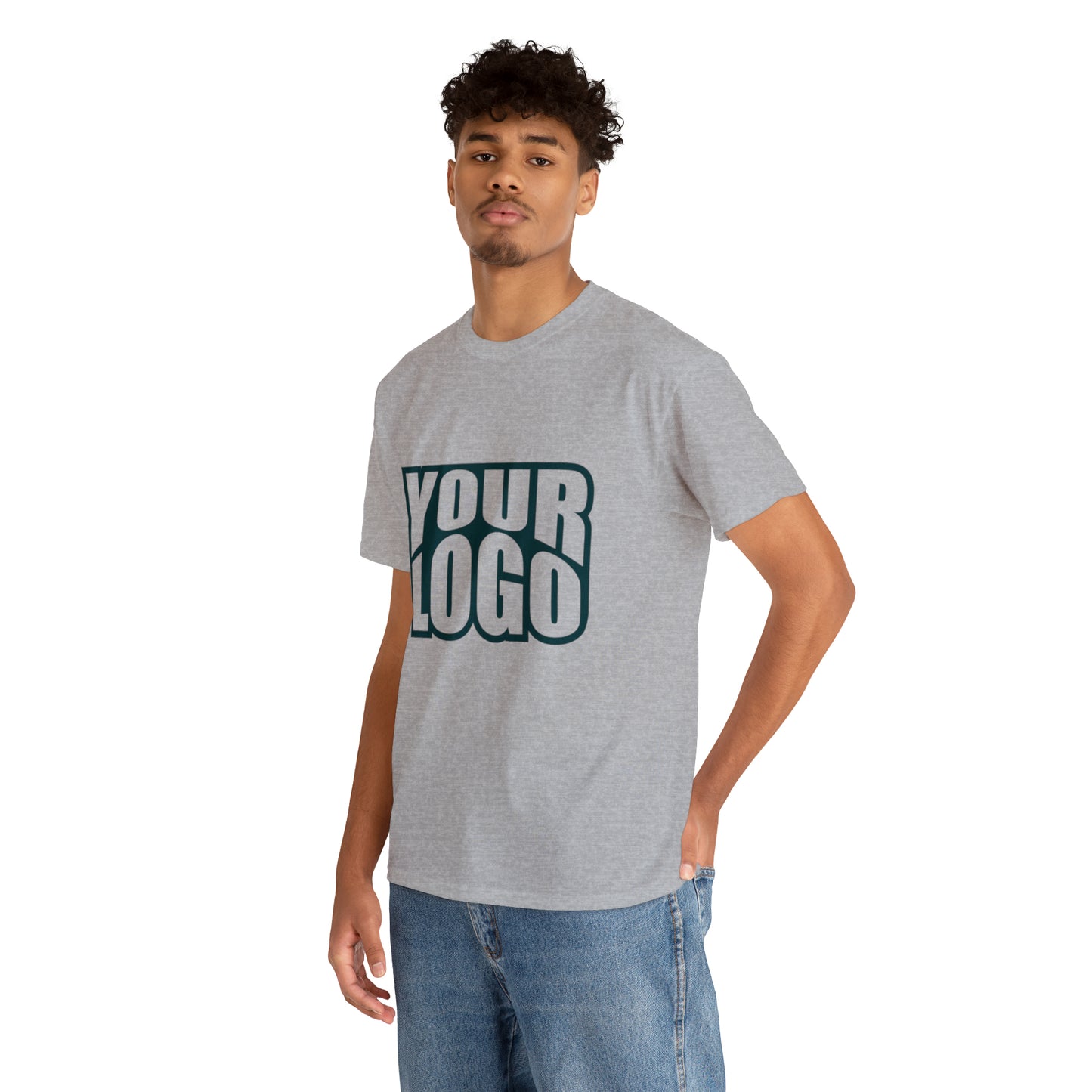 Personalize Company Logo Heavy Cotton Tee