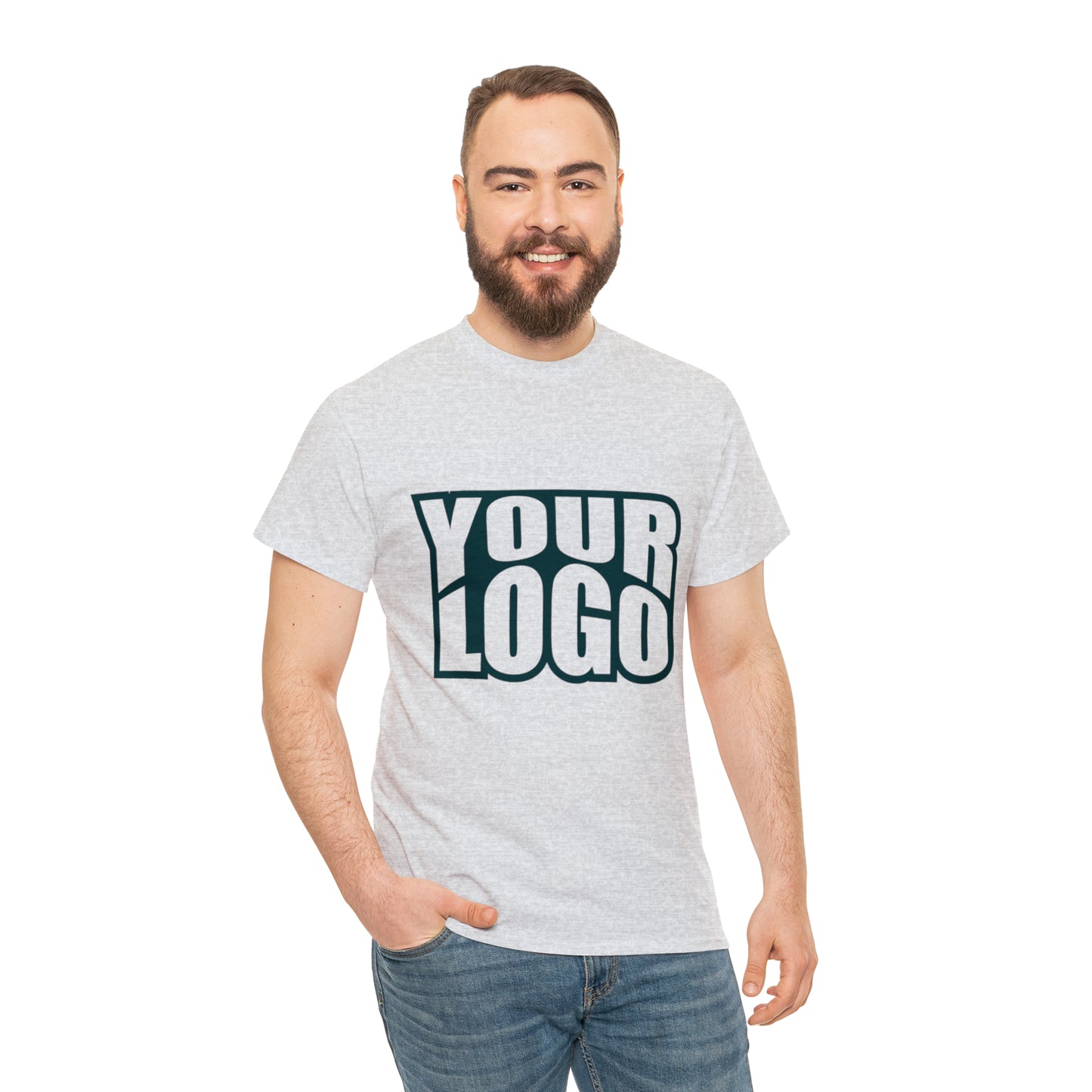 Personalize Company Logo Heavy Cotton Tee