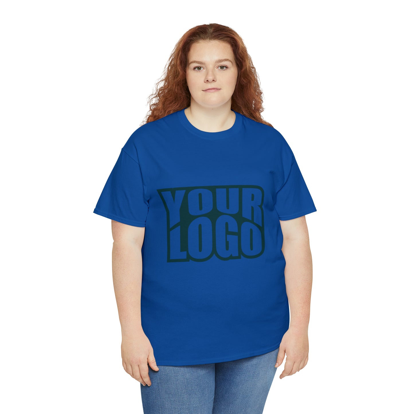 Personalize Company Logo Heavy Cotton Tee