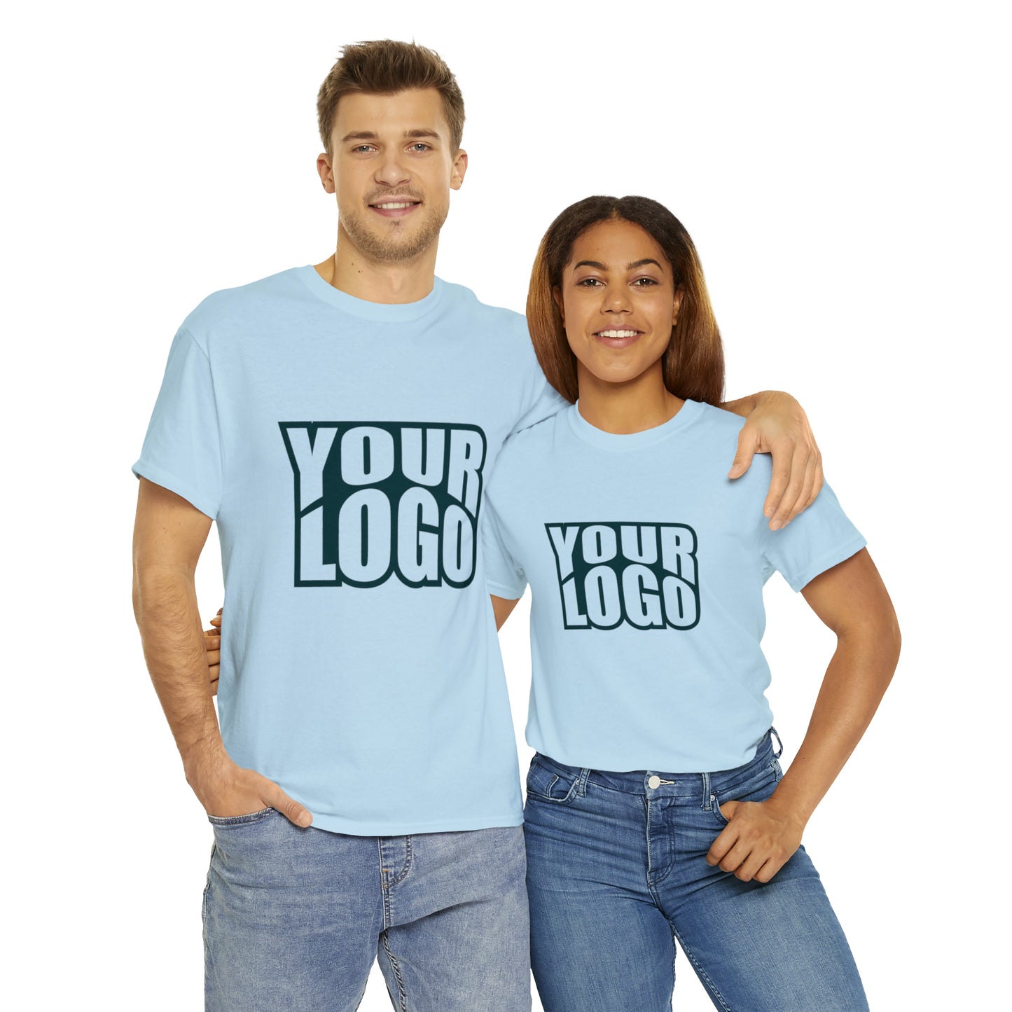 Personalize Company Logo Heavy Cotton Tee
