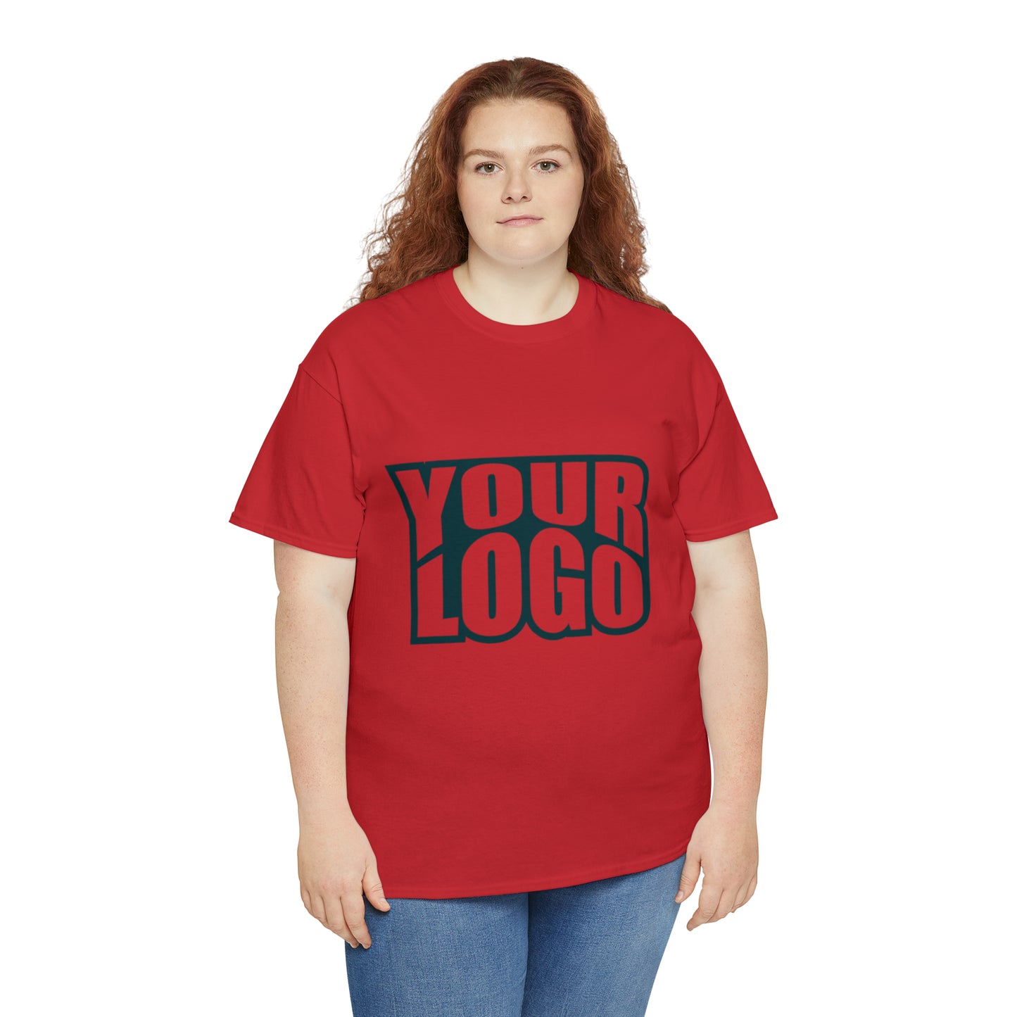Personalize Company Logo Heavy Cotton Tee