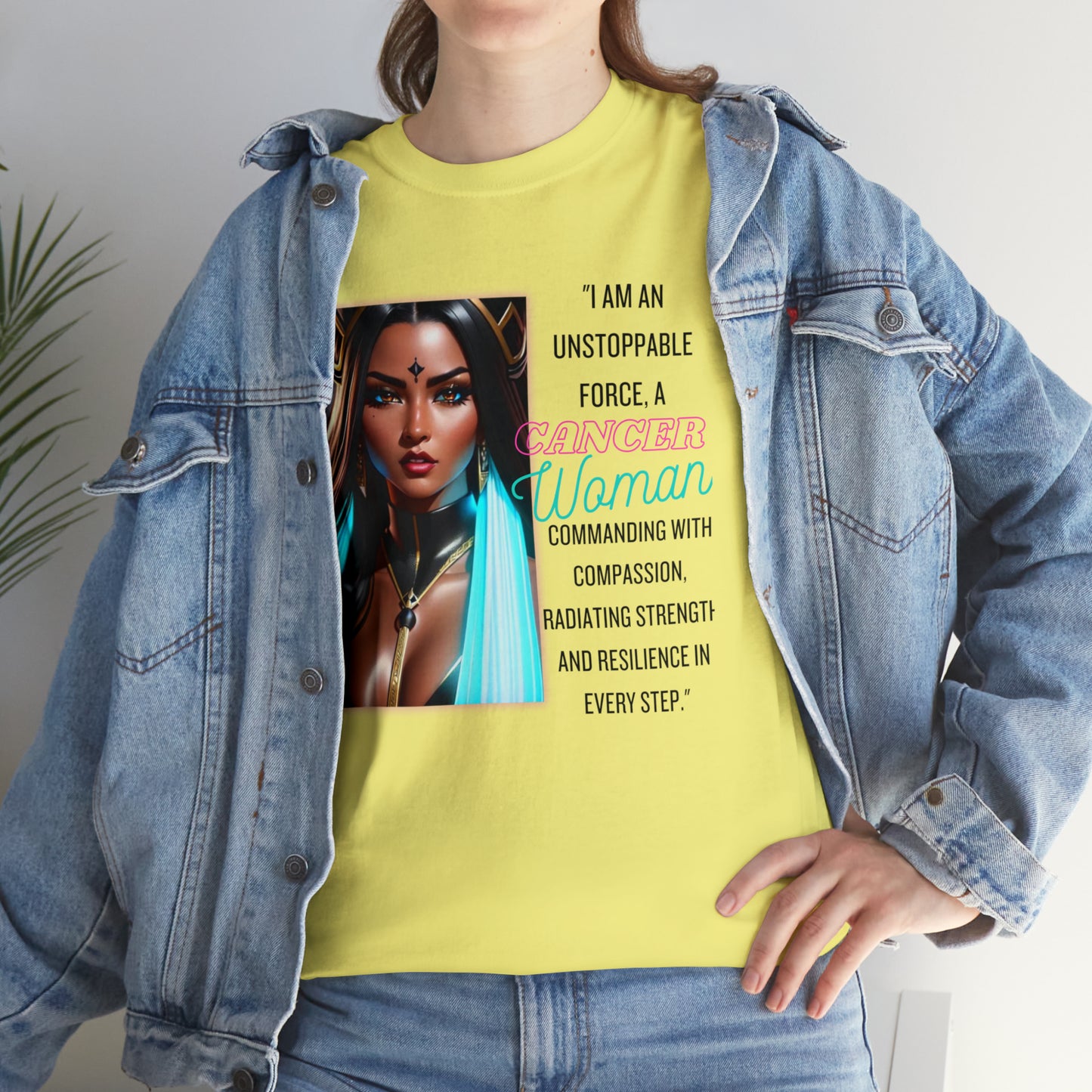 "Cancer" Zodiac Unisex Heavy Cotton Tee