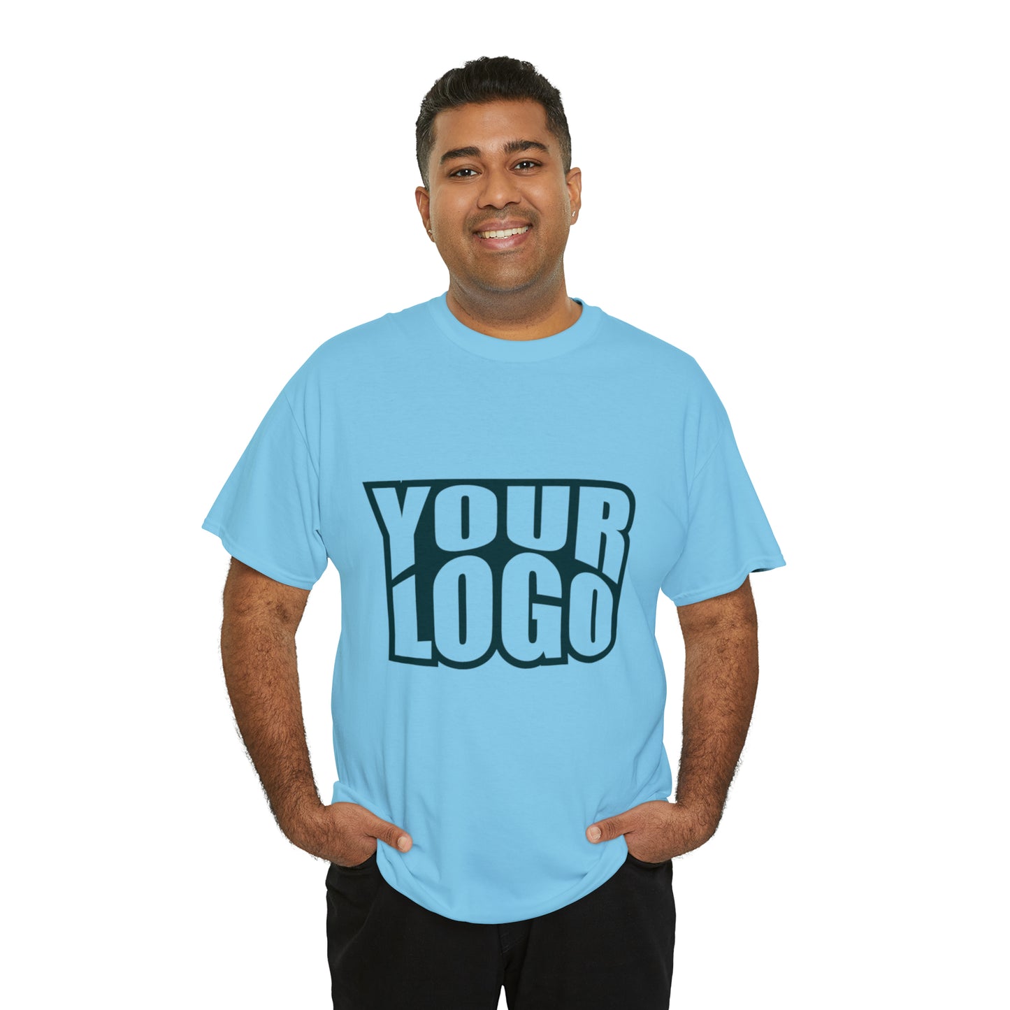 Personalize Company Logo Heavy Cotton Tee