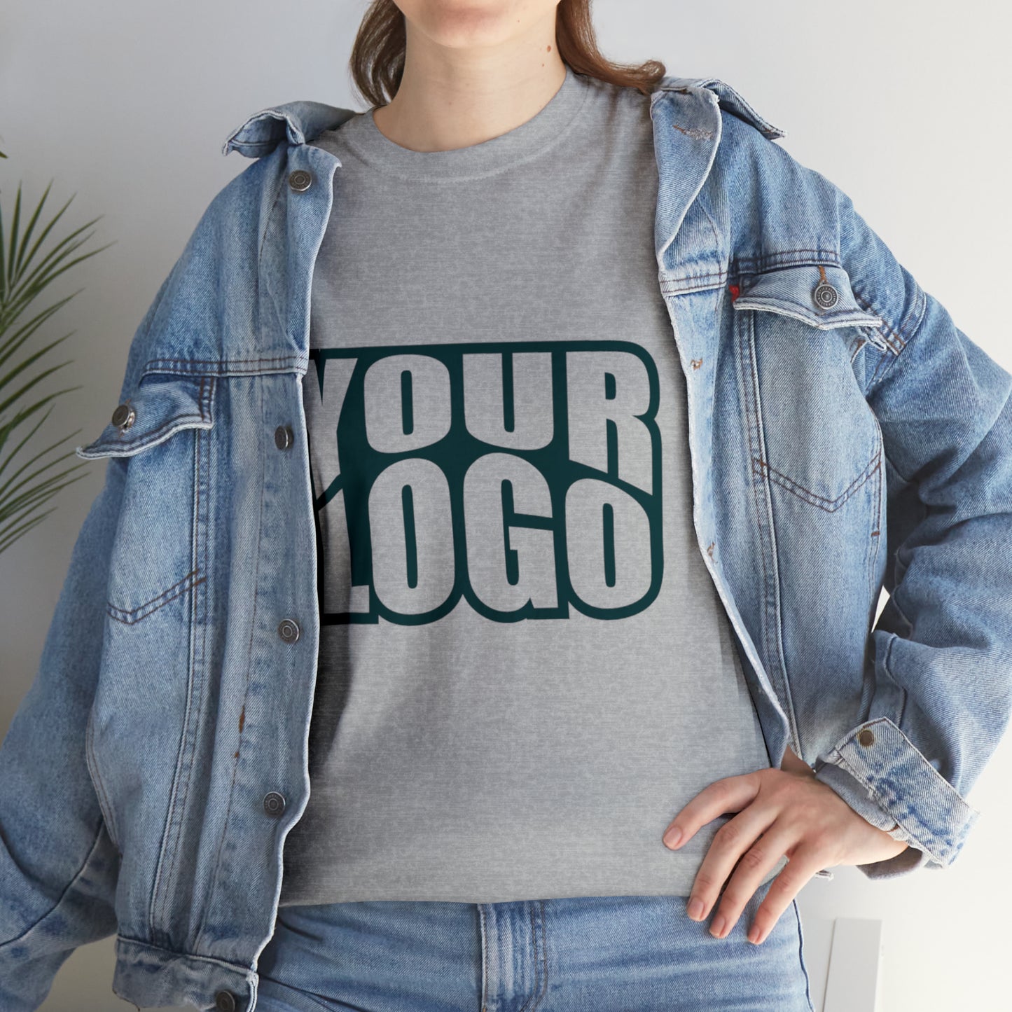 Personalize Company Logo Heavy Cotton Tee