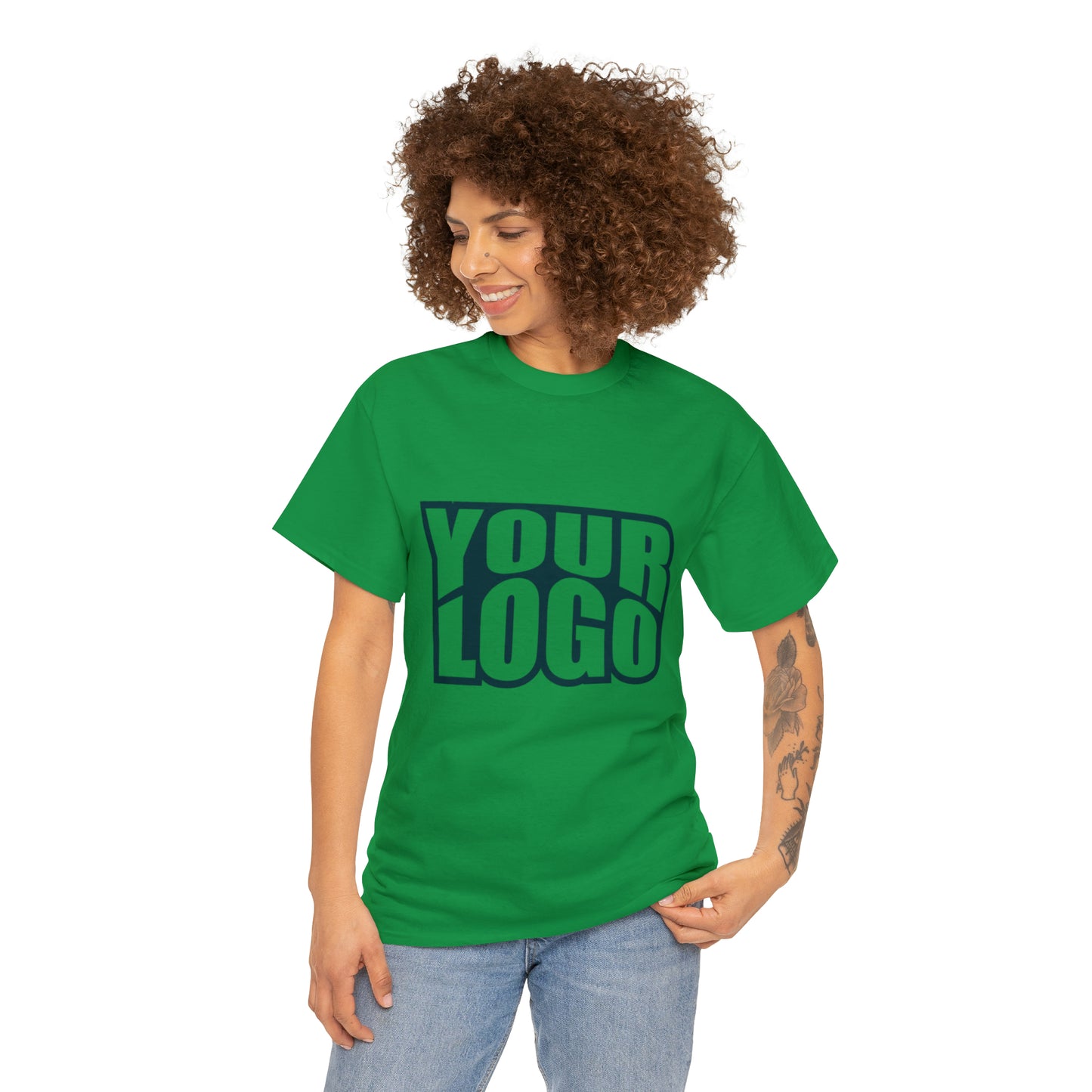 Personalize Company Logo Heavy Cotton Tee