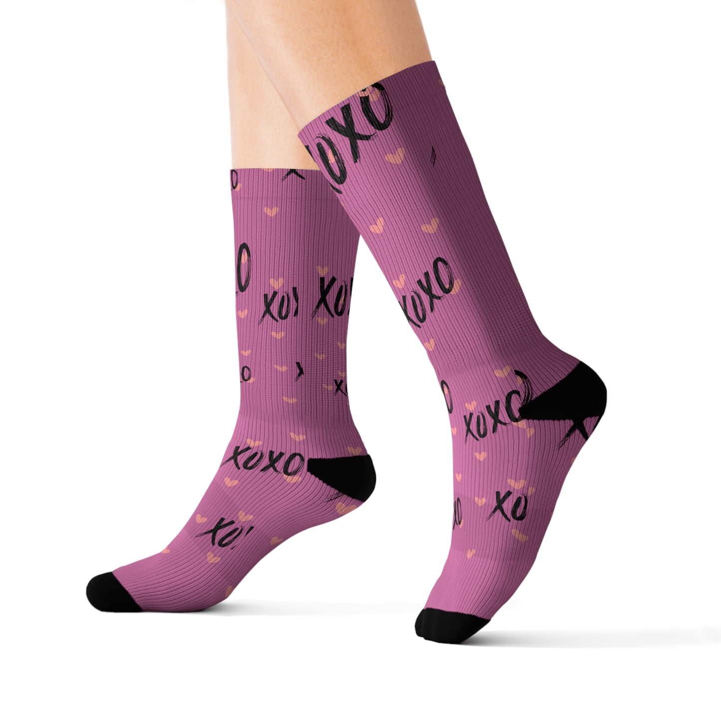 Cozy Pink Valentine's Day Socks – Perfect for Gifting and Celebrating Love ❤️
