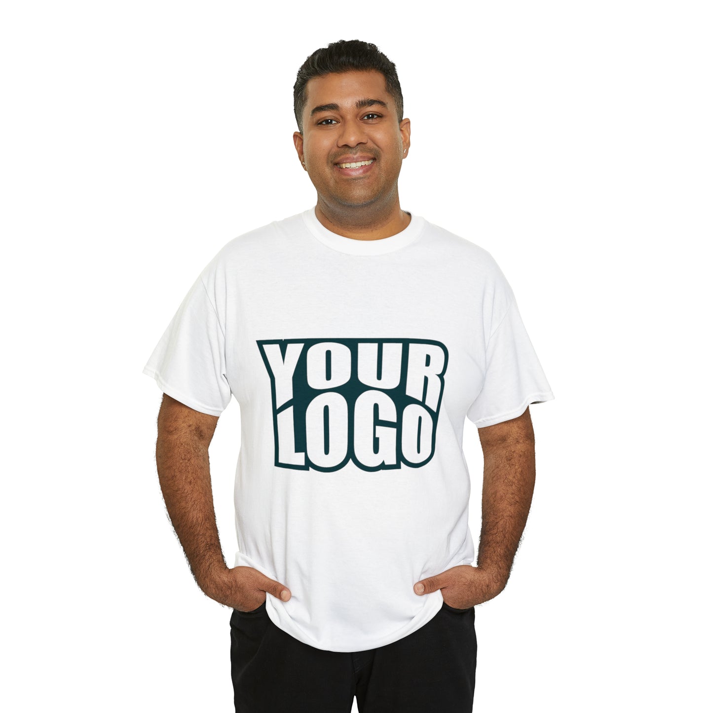 Personalize Company Logo Heavy Cotton Tee